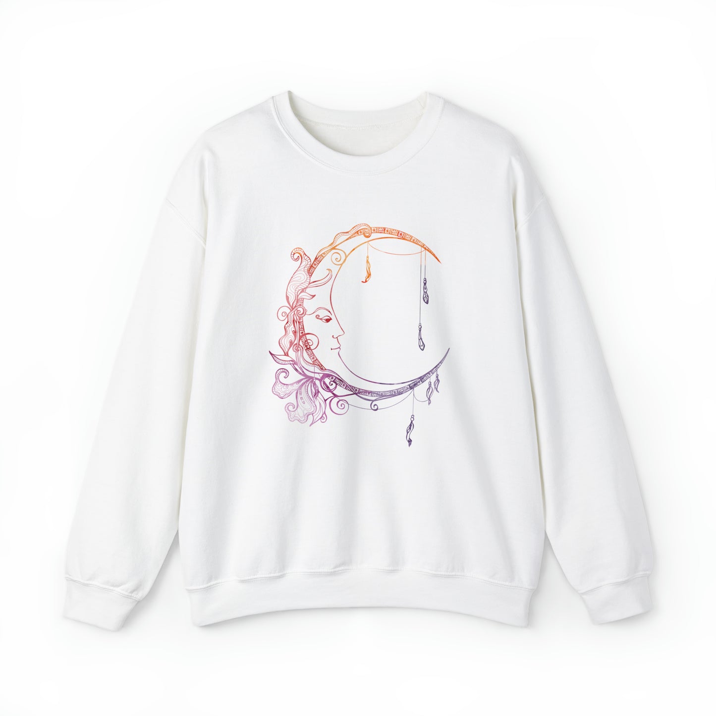 Boho Moon Unisex Crewneck Sweatshirt