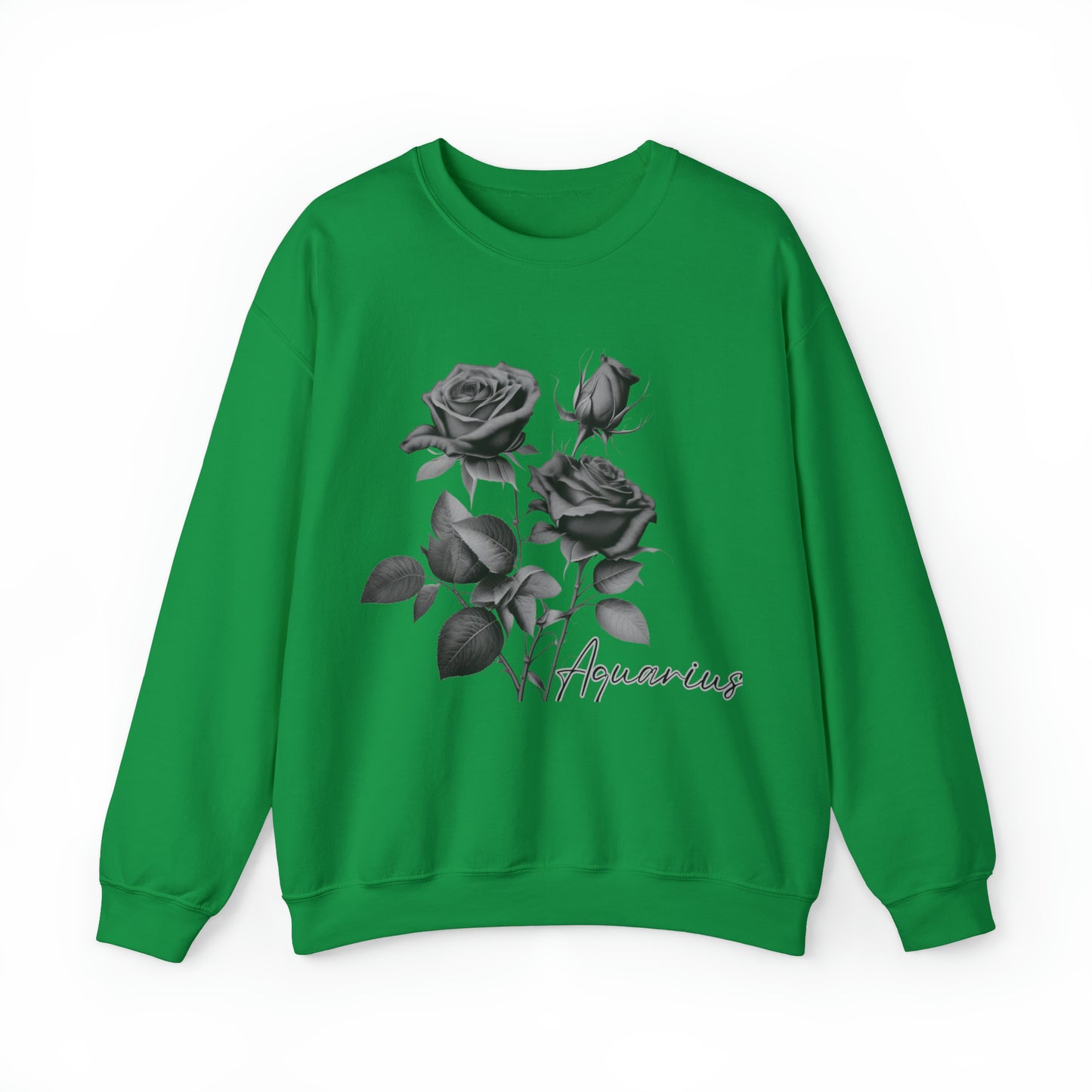 Aquarius Rose Unisex Heavy Blend Crewneck Sweatshirt