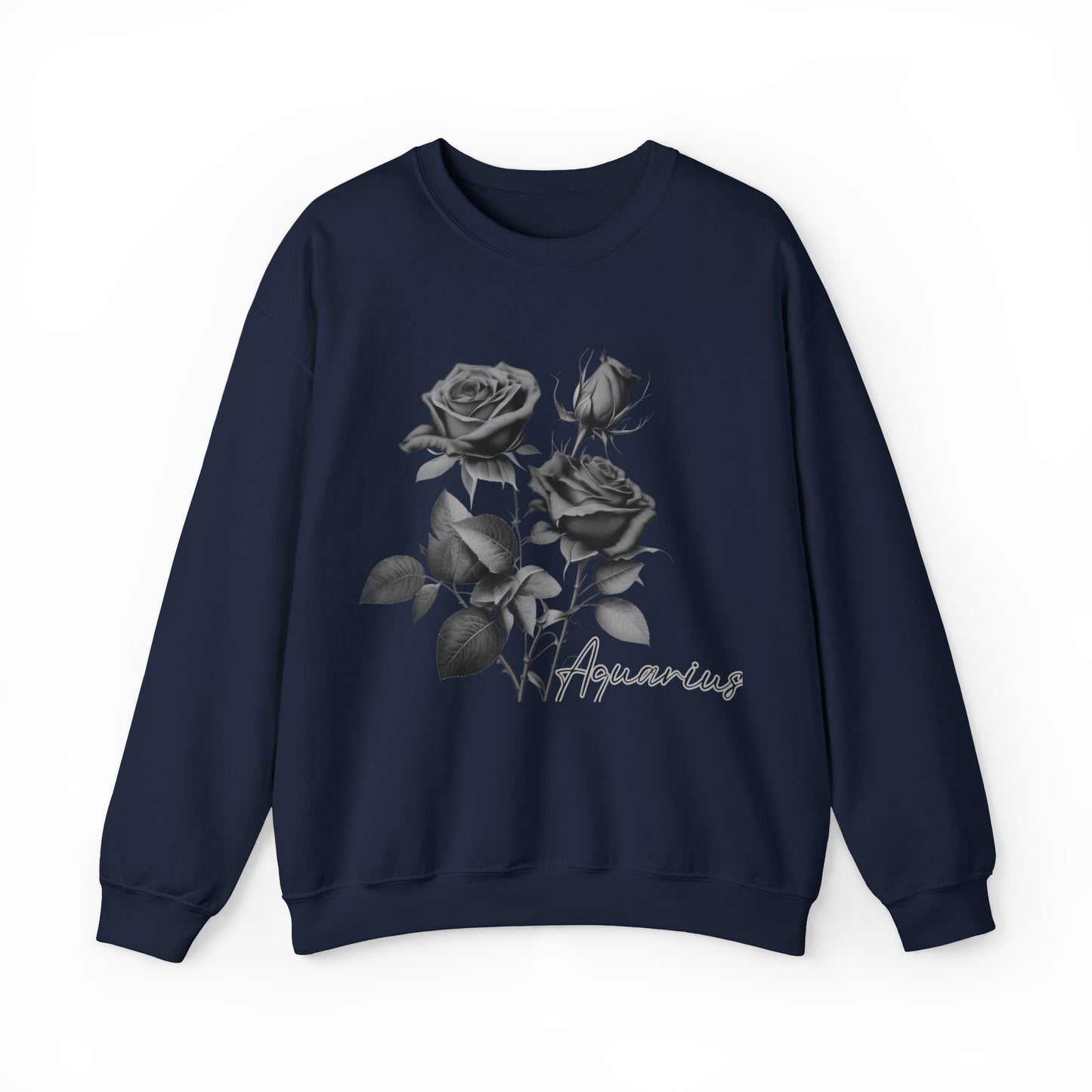 Aquarius Rose Unisex Heavy Blend Crewneck Sweatshirt