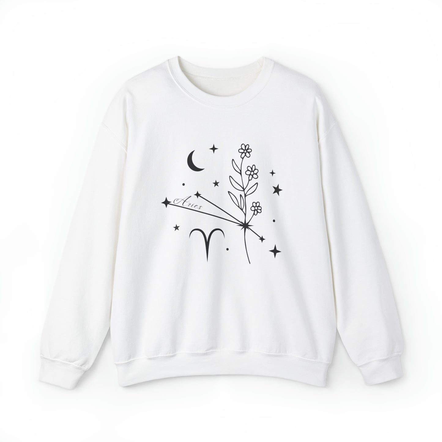 Aries Zodiac Mix Unisex Heavy Blend™ Crewneck Sweatshirt