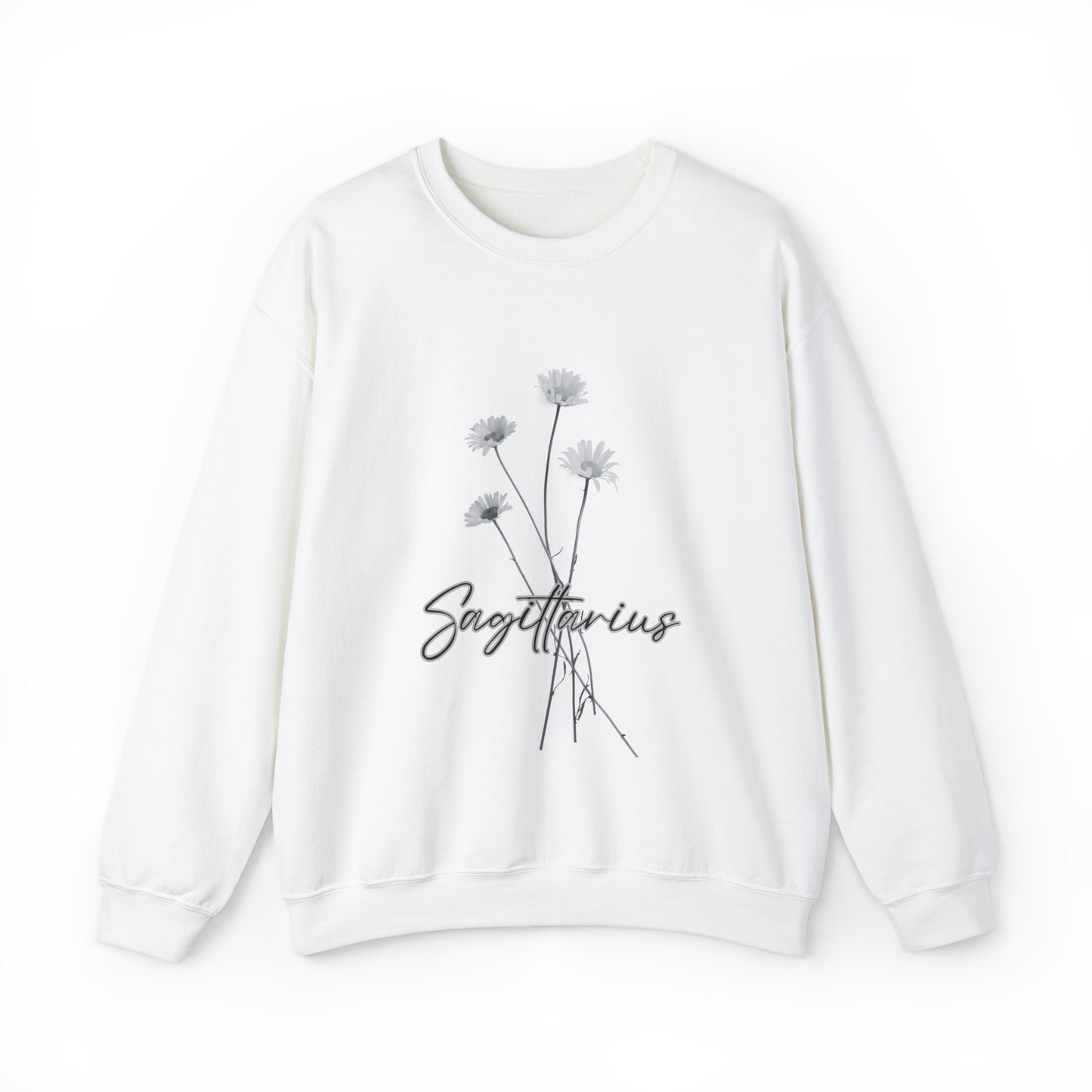 Sagittarius Daises Unisex Heavy Blend Crewneck Sweatshirt
