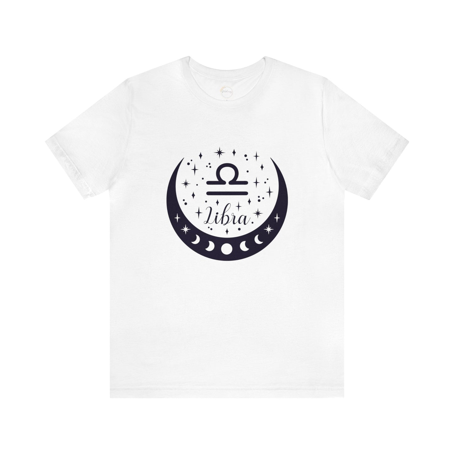 Libra Moon Phase Zodiac Unisex Jersey Short Sleeve Tee