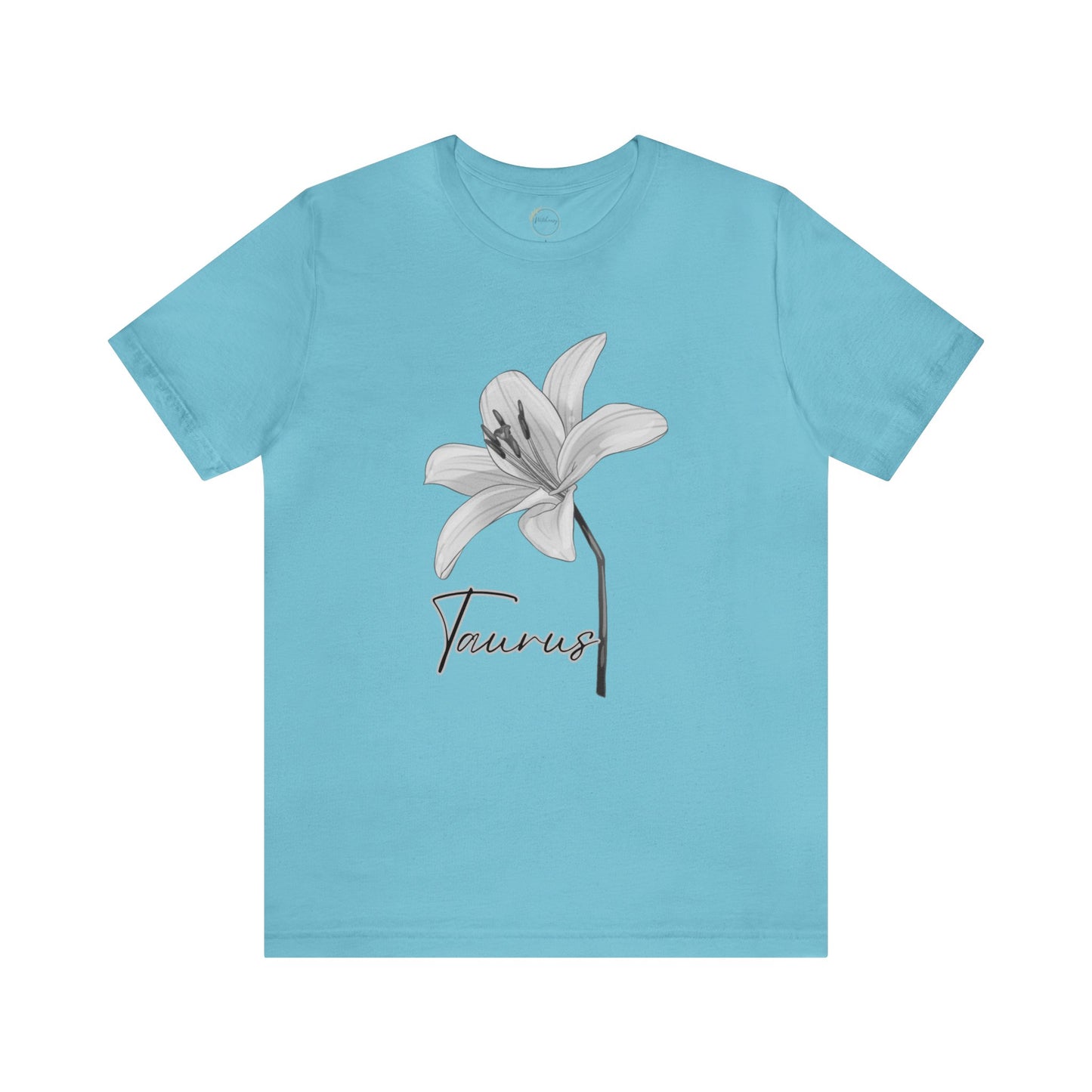 Taurus Lily Zodiac Unisex Jersey Short Sleeve Tee