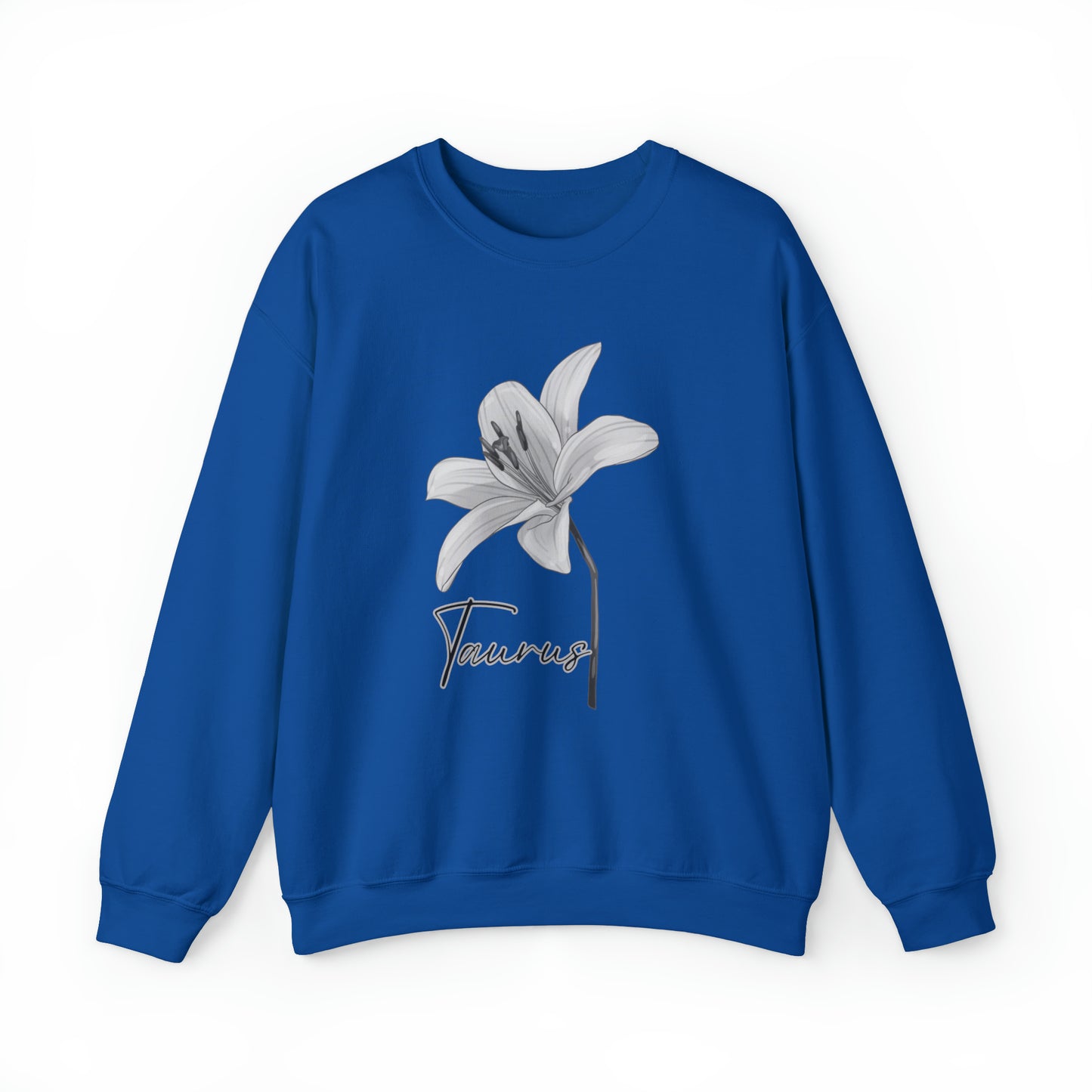 Taurus Lily Unisex Heavy Blend Crewneck Sweatshirt