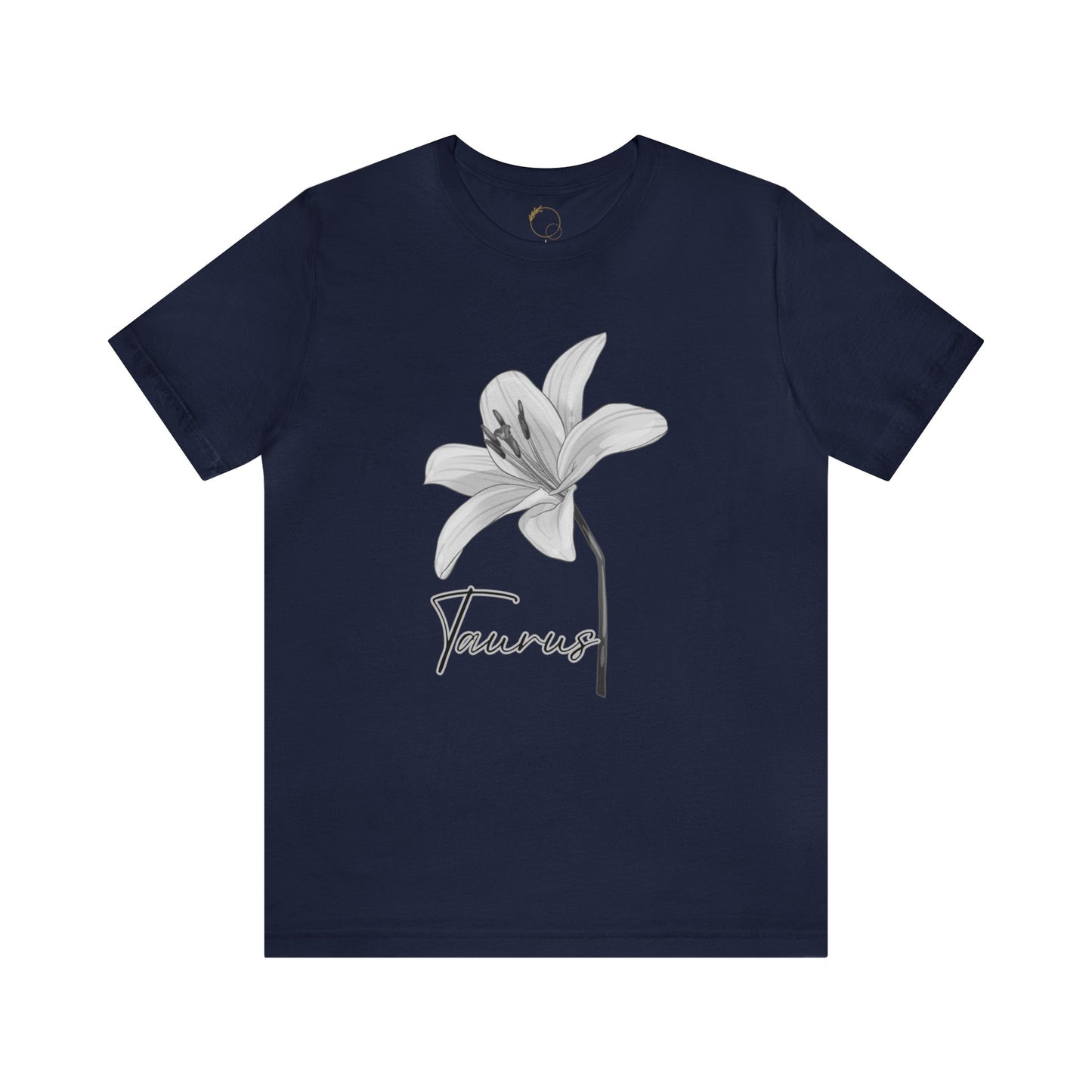 Taurus Lily Zodiac Unisex Jersey Short Sleeve Tee