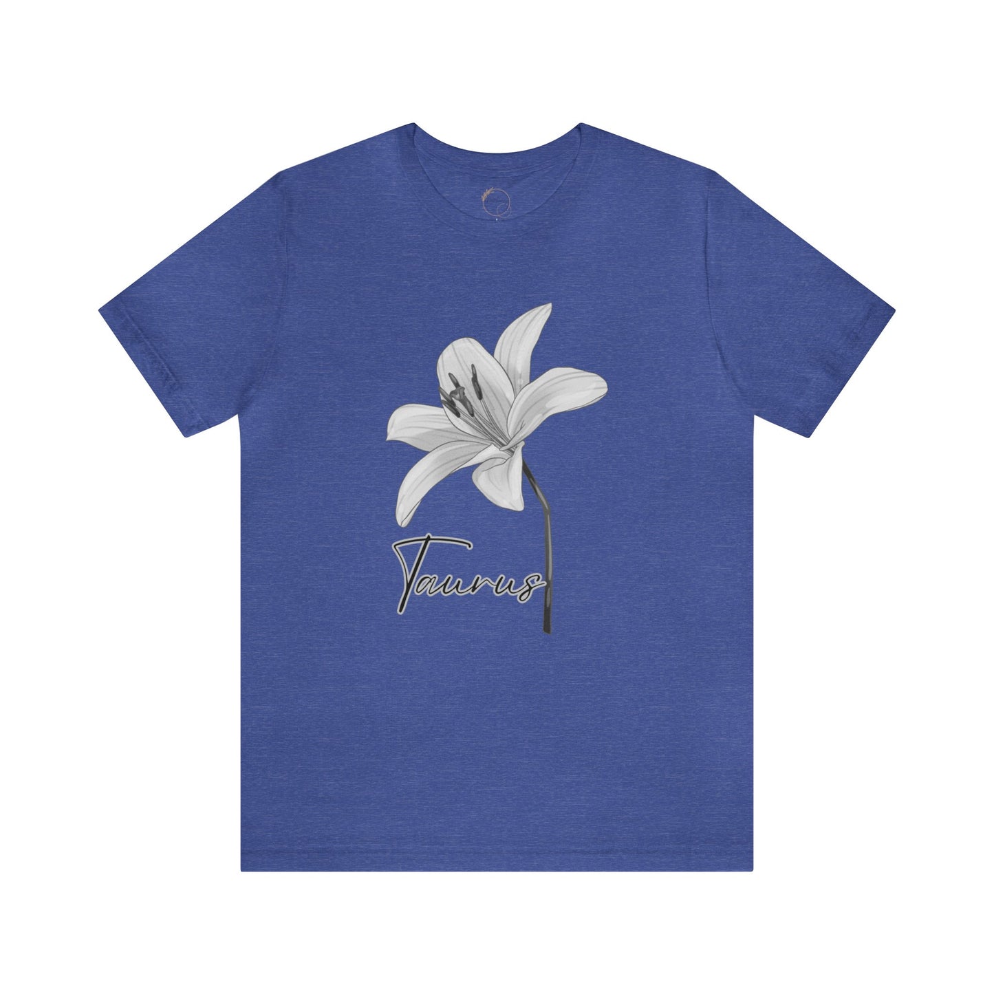 Taurus Lily Zodiac Unisex Jersey Short Sleeve Tee