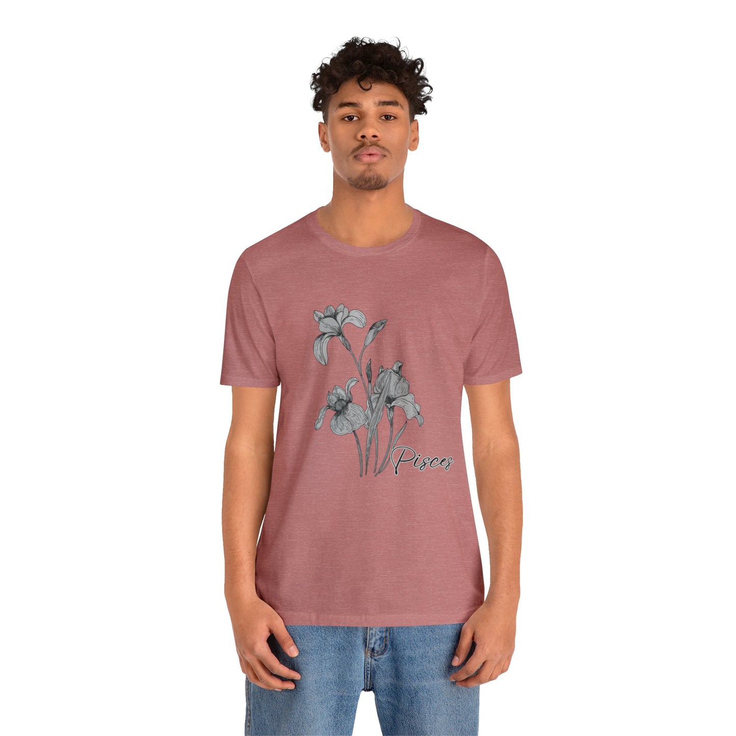 Pisces Iris Zodiac Unisex Jersey Short Sleeve Tee