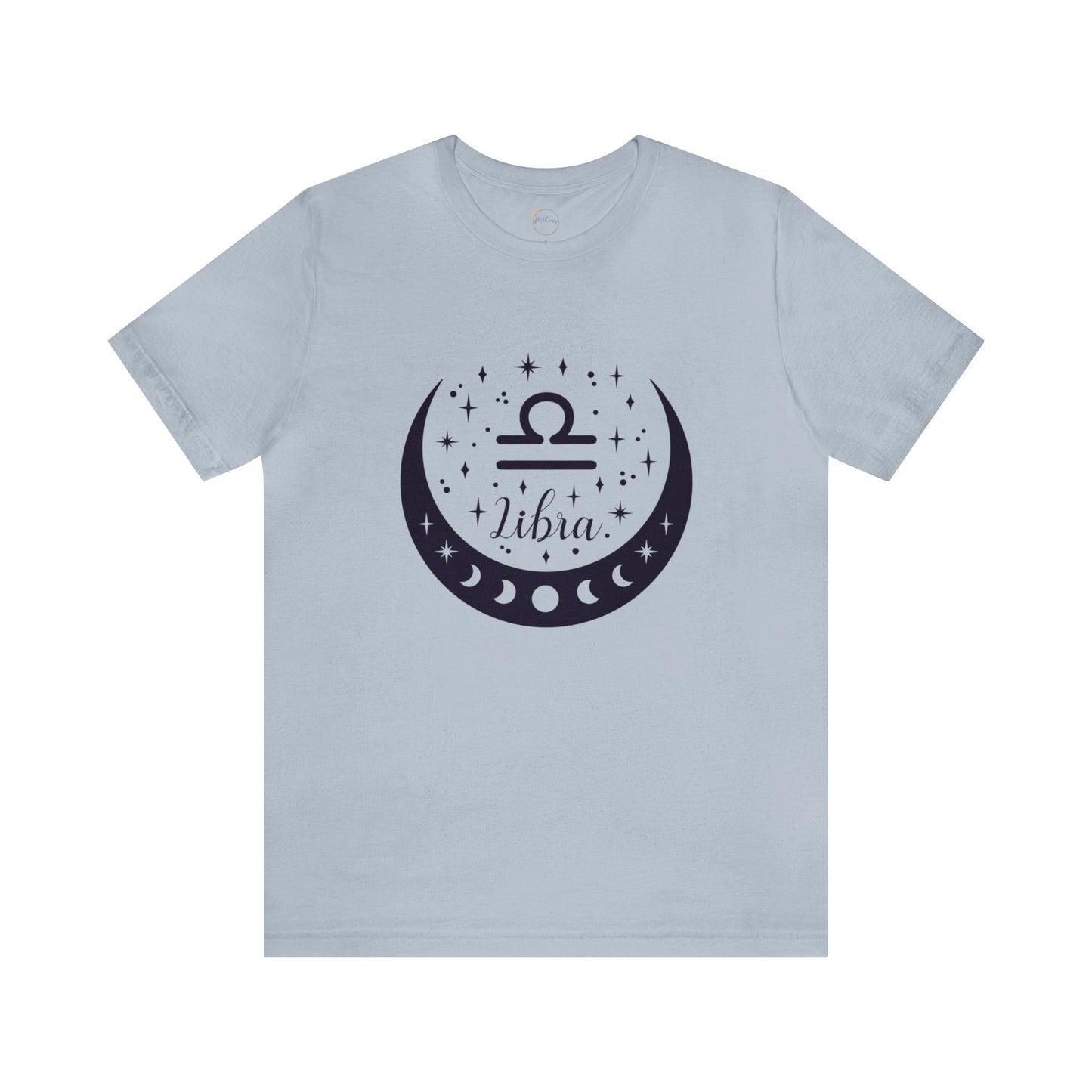 Libra Moon Phase Zodiac Unisex Jersey Short Sleeve Tee