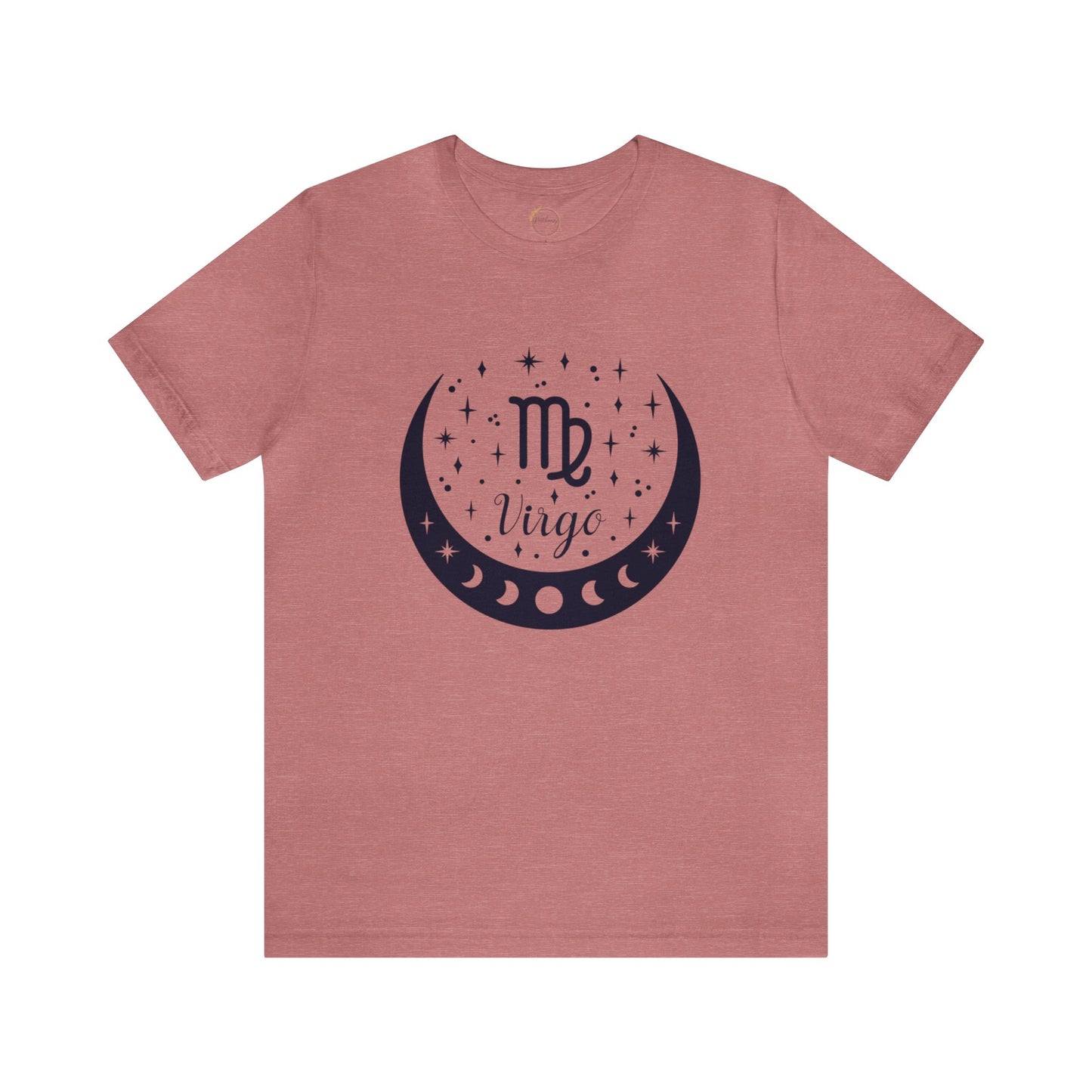 Virgo Moon Phase Zodiac Unisex Jersey Short Sleeve Tee