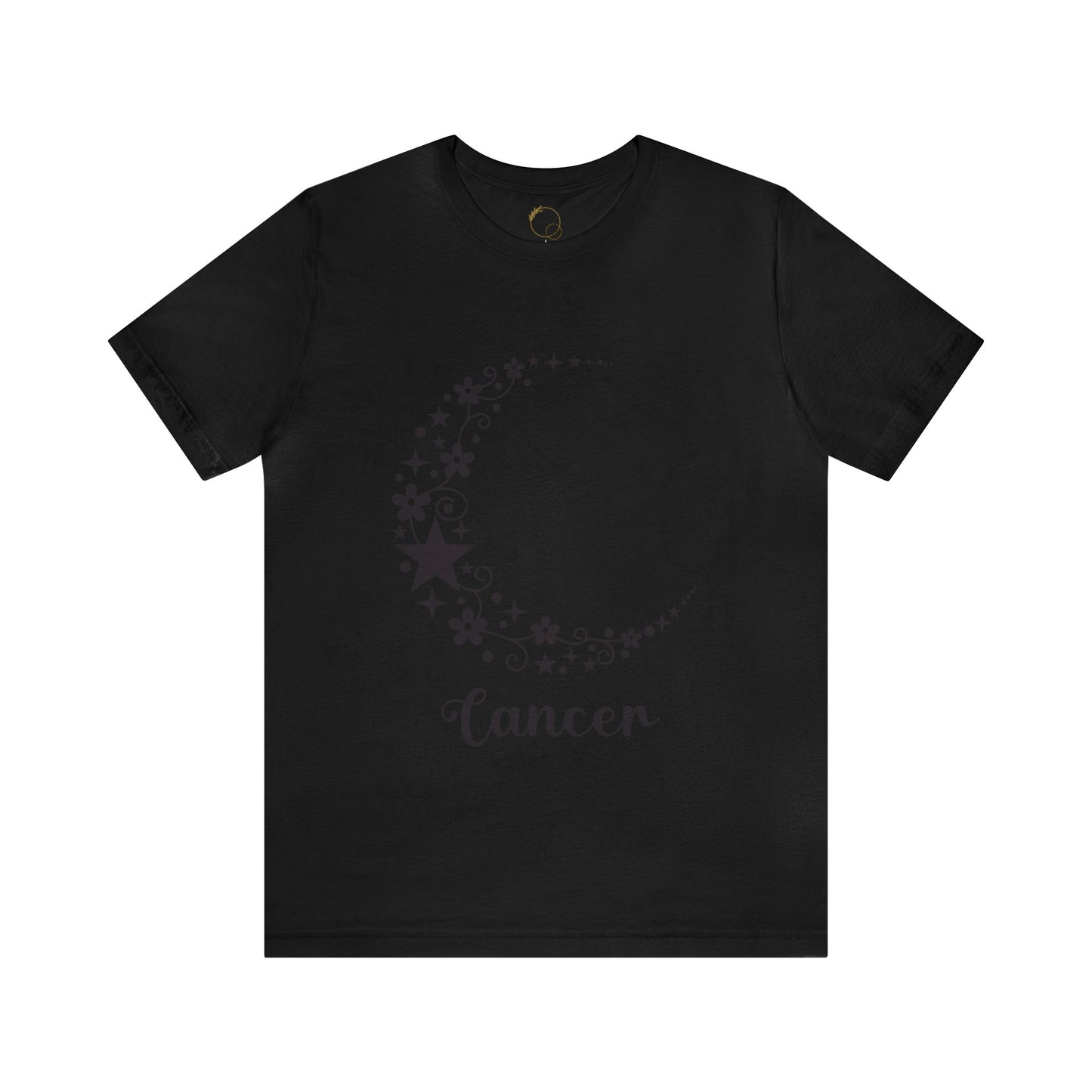 Cancer Floral Moon Zodiac Unisex Jersey Short Sleeve Tee