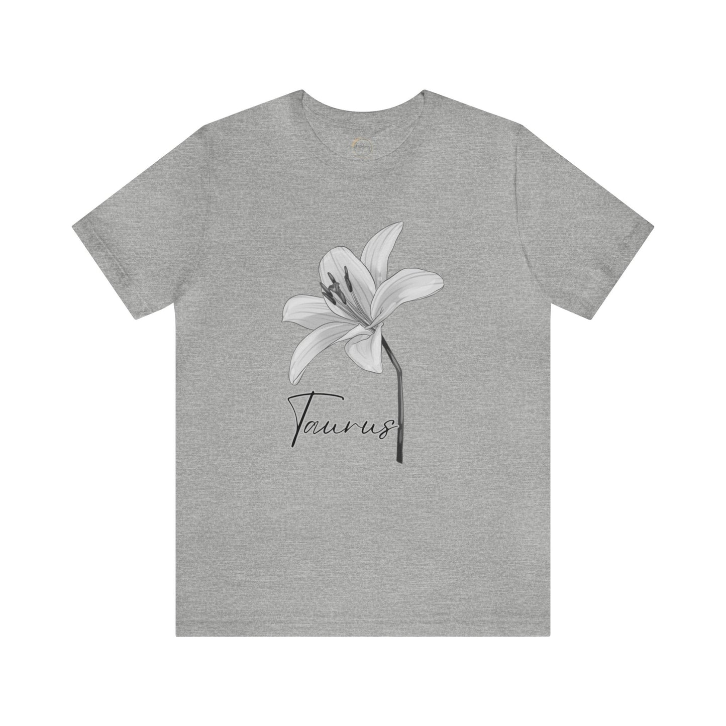 Taurus Lily Zodiac Unisex Jersey Short Sleeve Tee