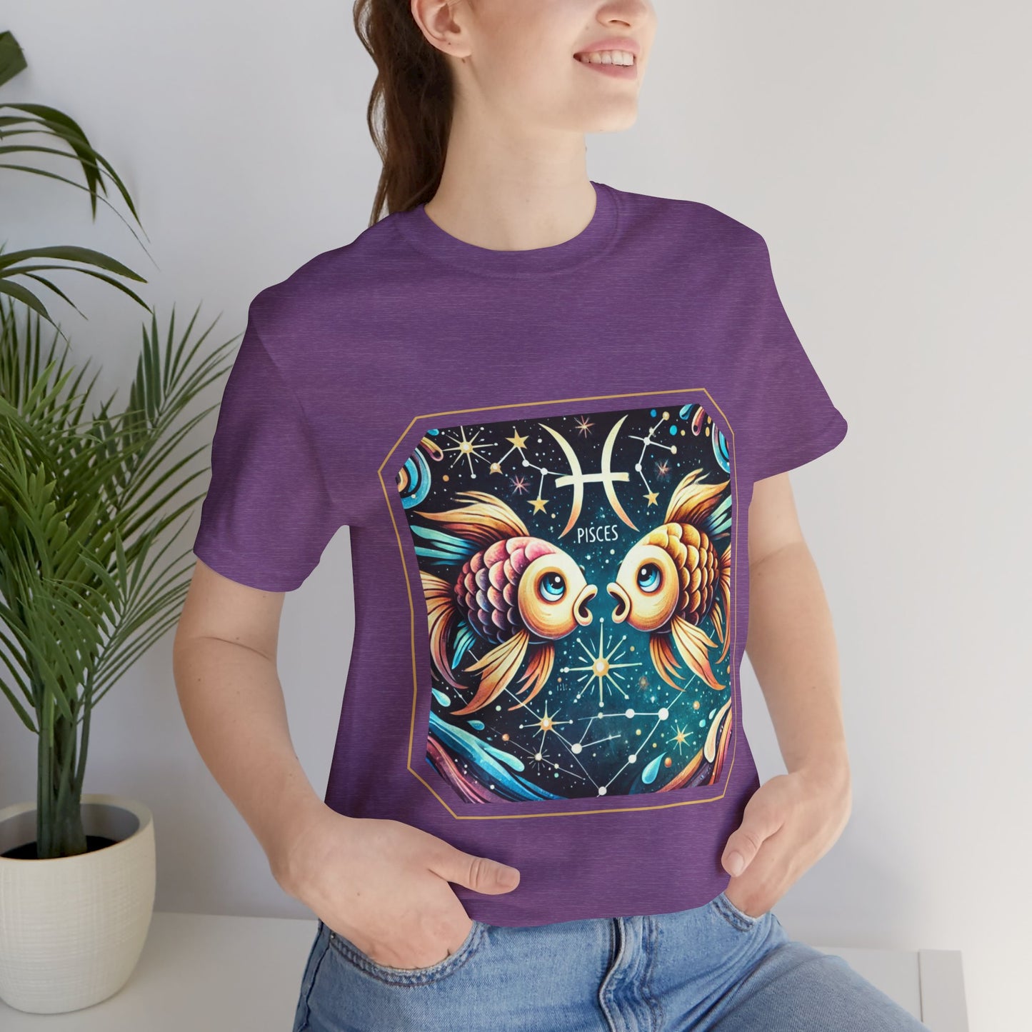 Pisces Framed Zodiac Name T-Shirt