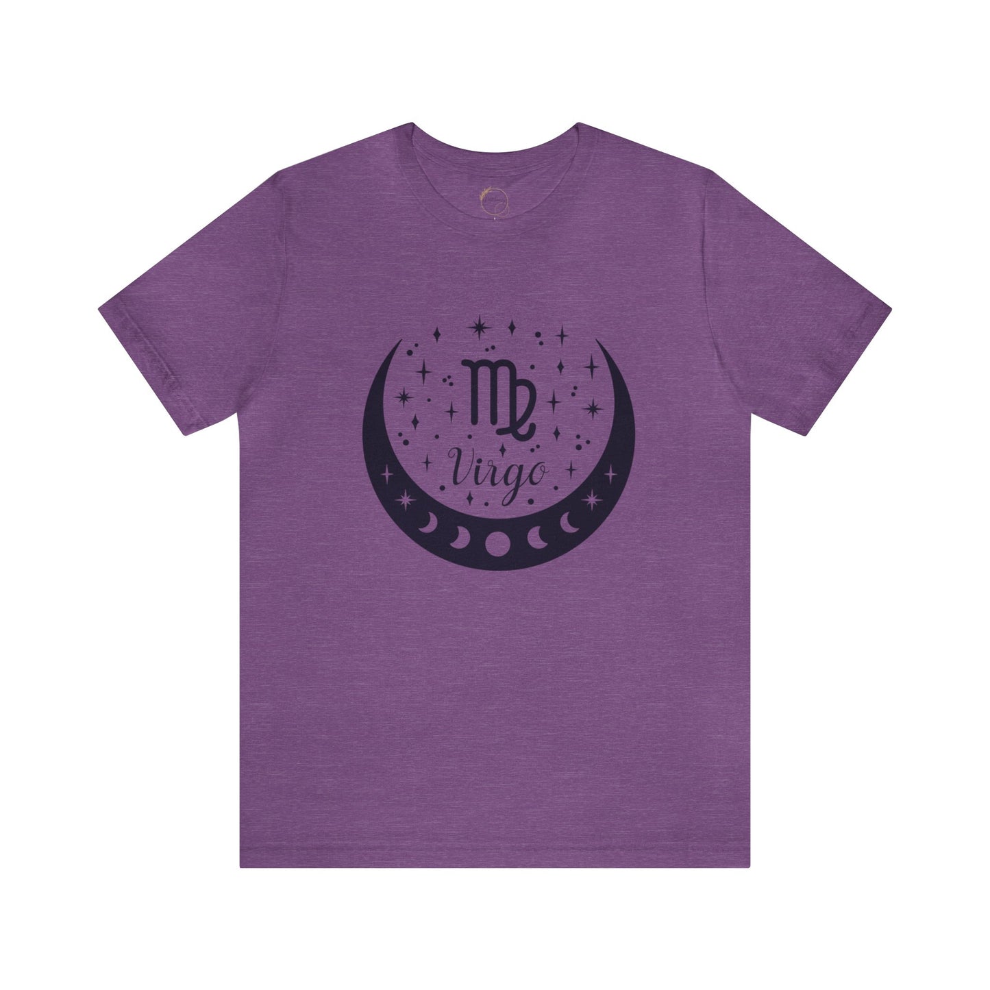 Virgo Moon Phase Zodiac Unisex Jersey Short Sleeve Tee
