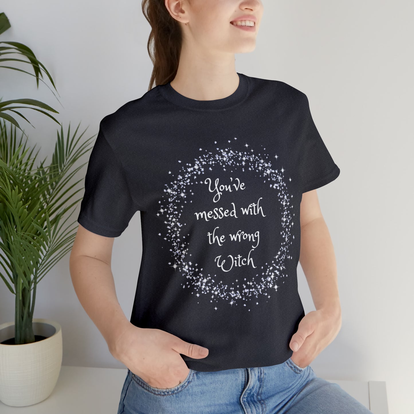 Messed with Wrong Witch Unisex Jersey Short Sleeve Tee