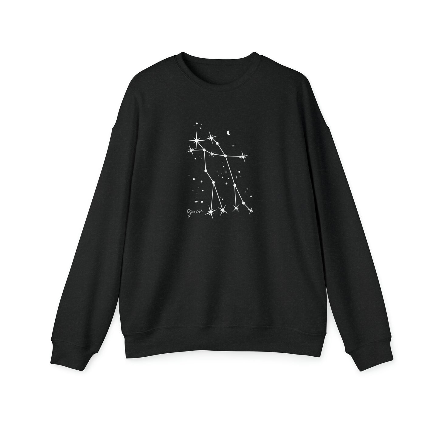Gemini Zodiac Constellation Unisex Drop Shoulder Sweatshirt