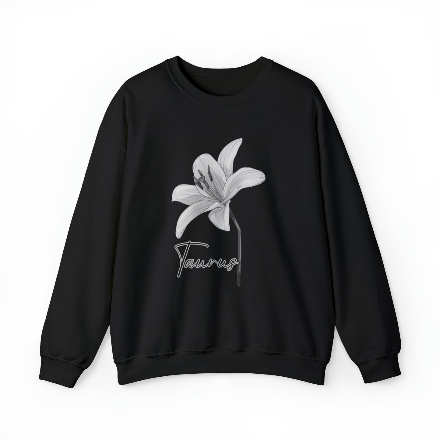 Taurus Lily Unisex Heavy Blend Crewneck Sweatshirt