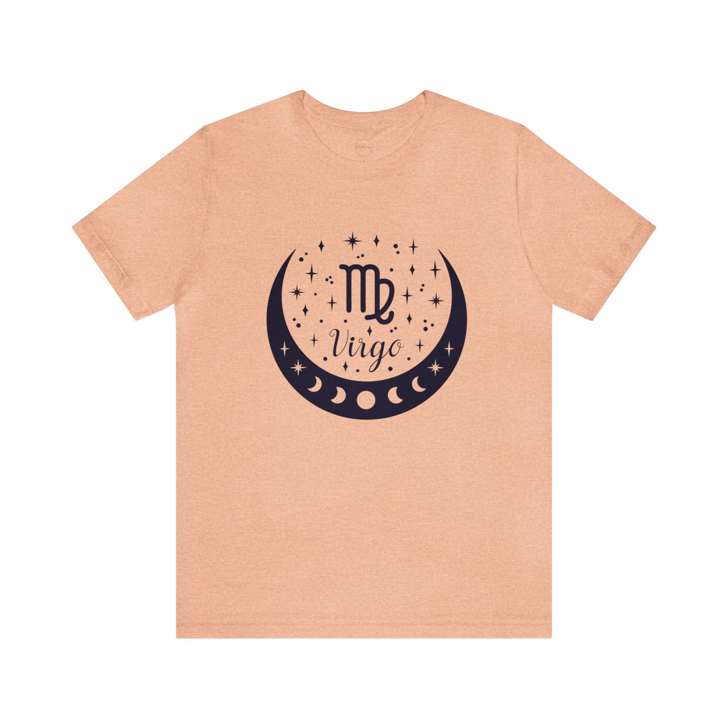 Virgo Moon Phase Zodiac Unisex Jersey Short Sleeve Tee