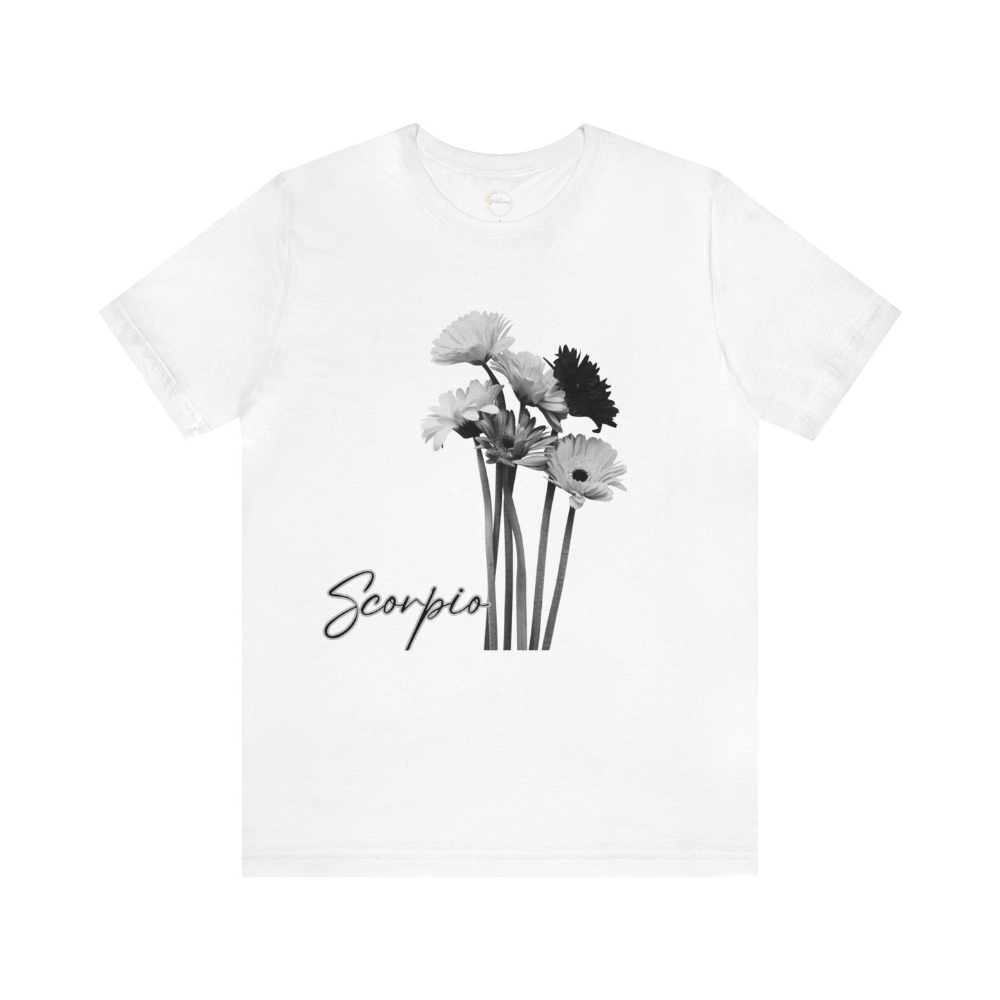 Scorpio Gerberas Zodiac Unisex Jersey Short Sleeve Tee