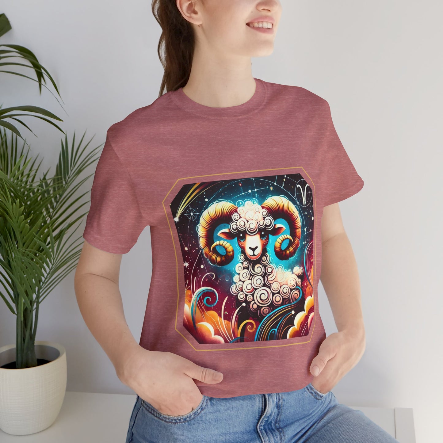 Aries Framed Zodiac Name T-Shirt