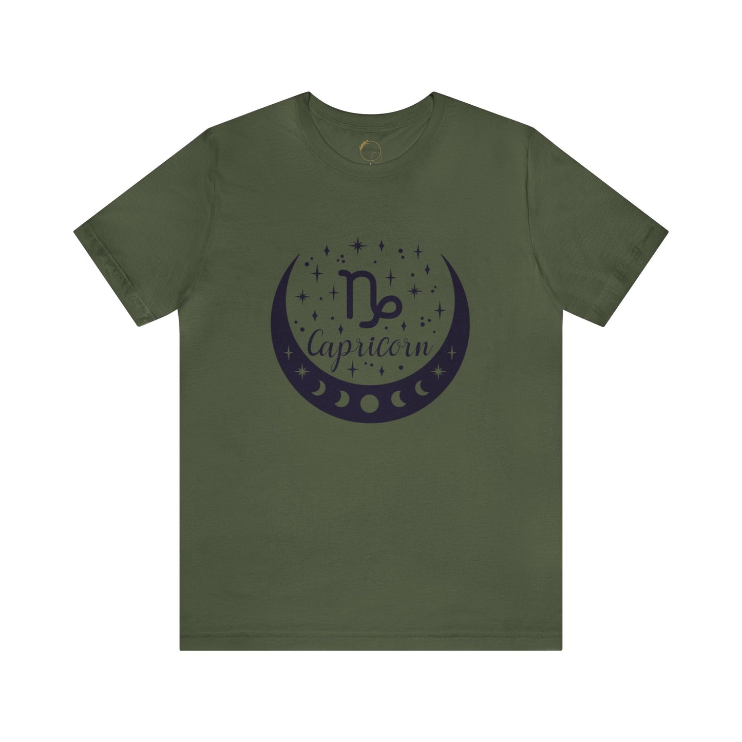 Capricorn Moon Phase Zodiac Unisex Jersey Short Sleeve Tee