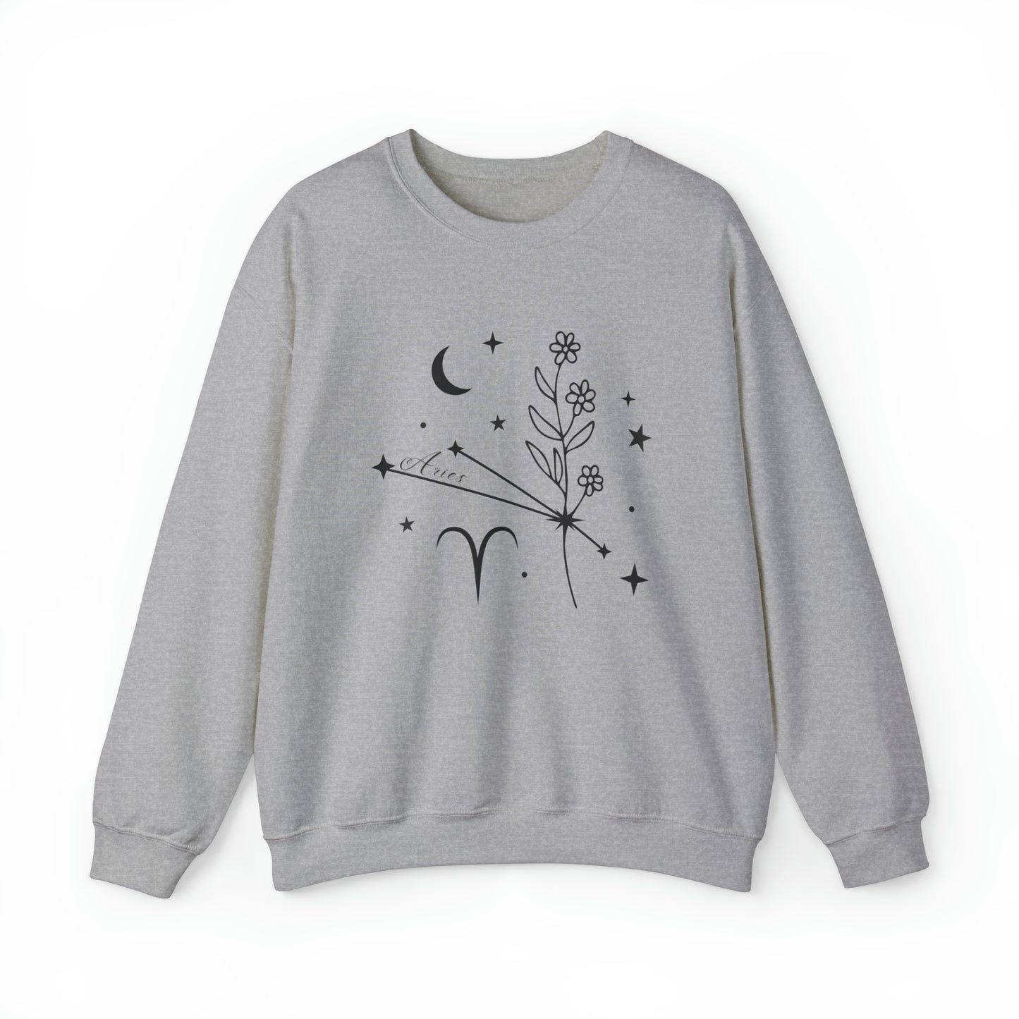 Aries Zodiac Mix Unisex Heavy Blend™ Crewneck Sweatshirt