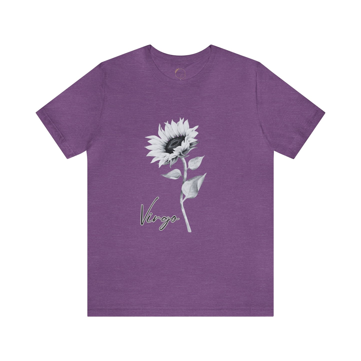 Virgo Sunflower Zodiac Unisex Jersey Short Sleeve Tee