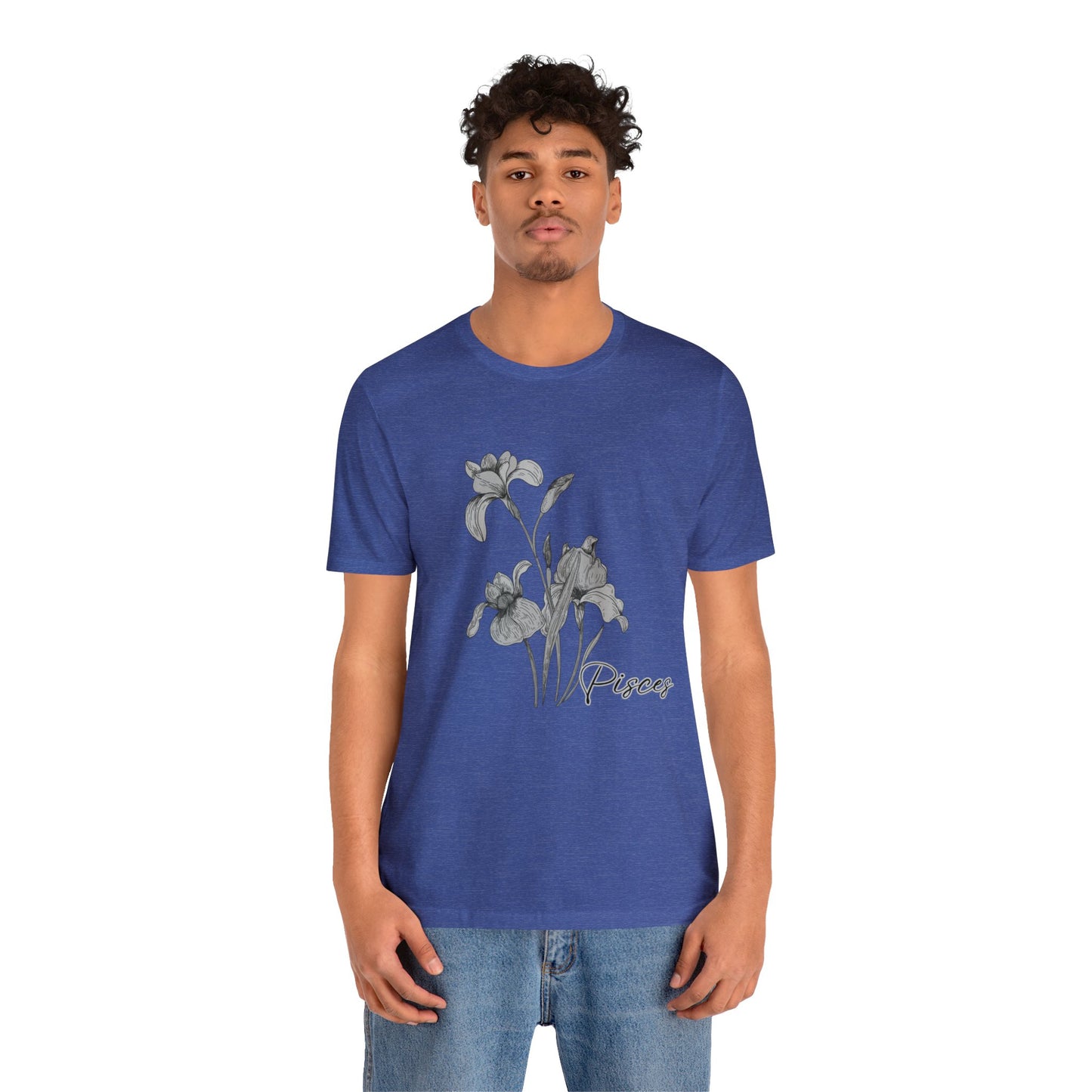 Pisces Iris Zodiac Unisex Jersey Short Sleeve Tee