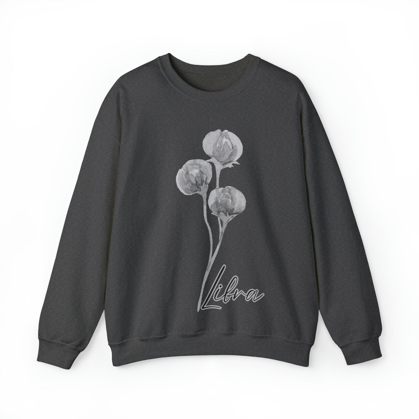 Libra Peonies Unisex Heavy Blend™ Crewneck Sweatshirt