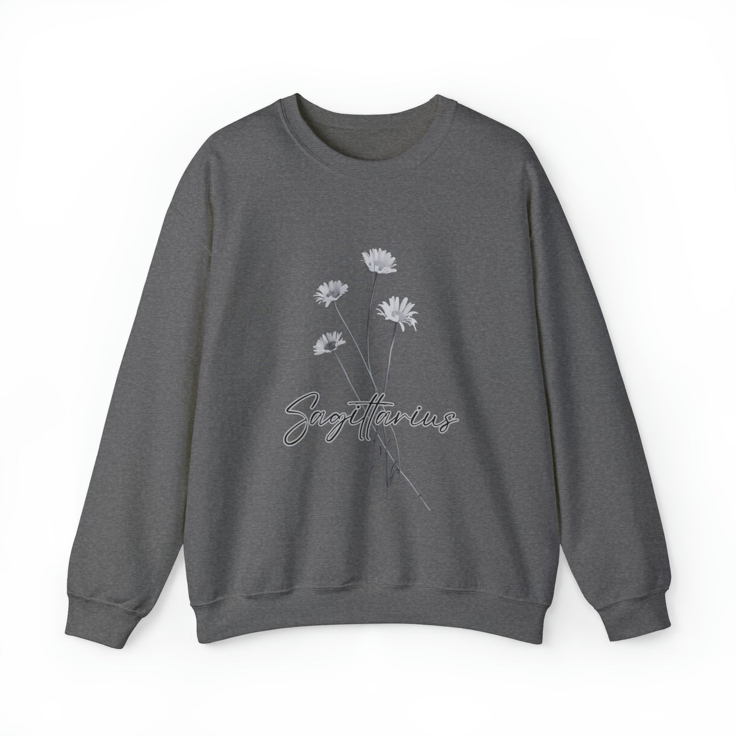 Sagittarius Daises Unisex Heavy Blend Crewneck Sweatshirt