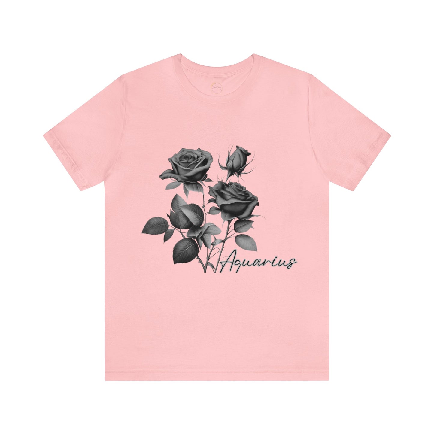 Aquarius Rose Zodiac Unisex Jersey Short Sleeve Tee