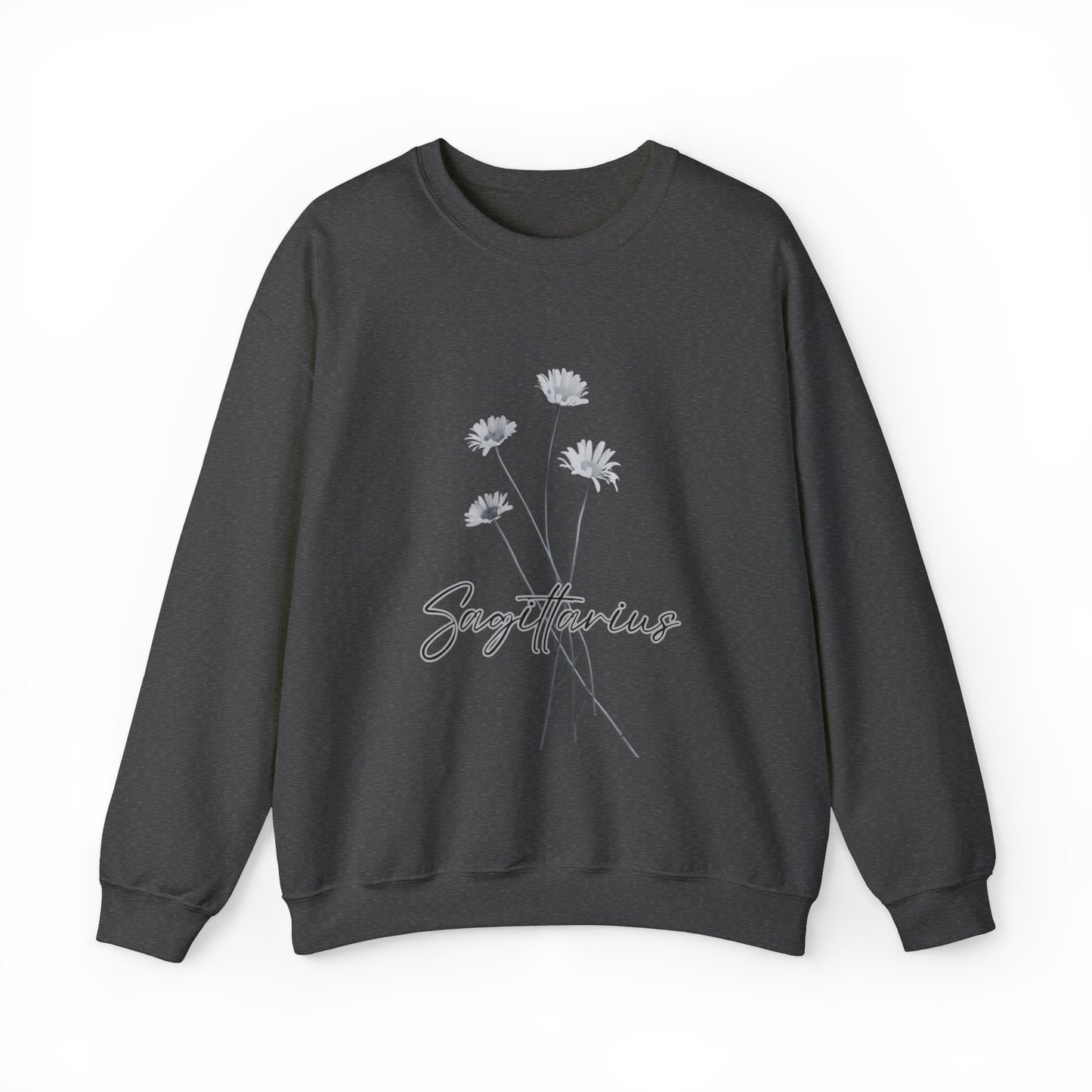 Sagittarius Daises Unisex Heavy Blend Crewneck Sweatshirt