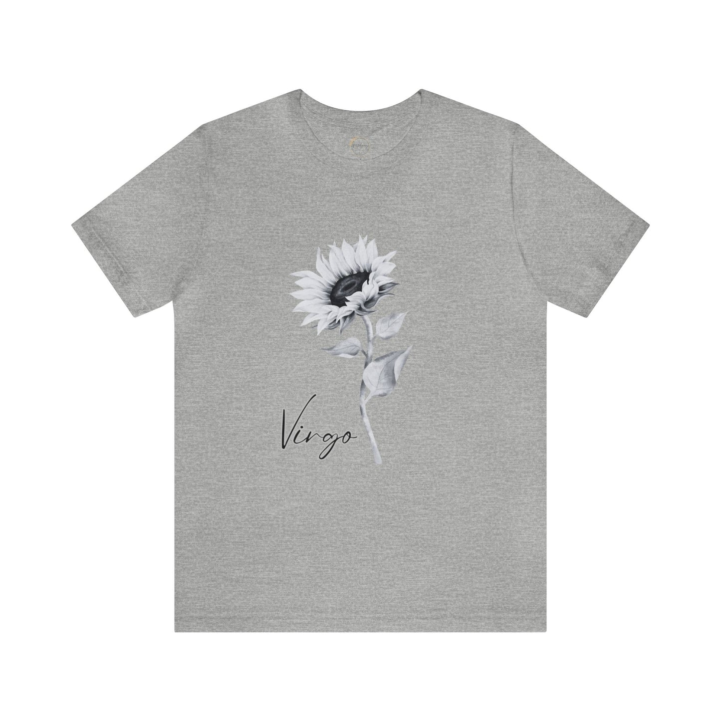 Virgo Sunflower Zodiac Unisex Jersey Short Sleeve Tee