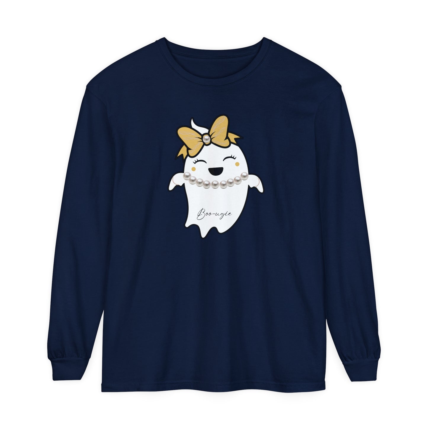 Boo-ugie Ghost Unisex Long Sleeve T-Shirt
