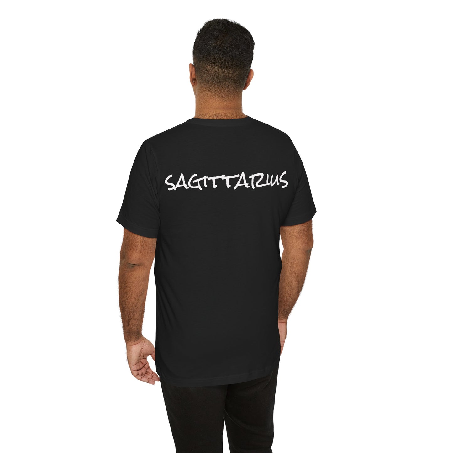 Spooky Sagittarius Zodiac Shirt Archer, Arrow, Graveyard and Skeleton Dark Astrology Tee for Astrology Lovers Anytime or Halloween Distress