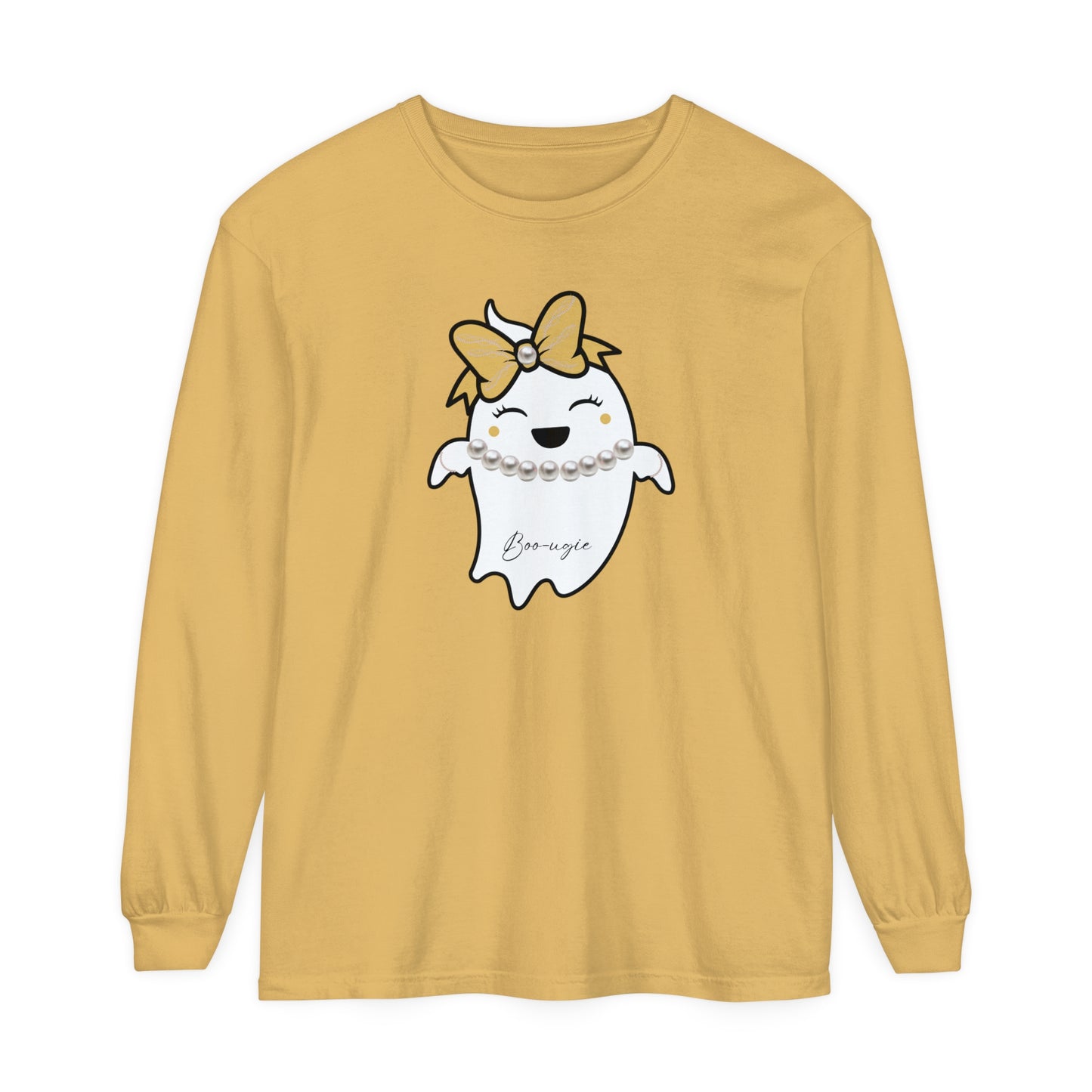 Boo-ugie Ghost Unisex Long Sleeve T-Shirt