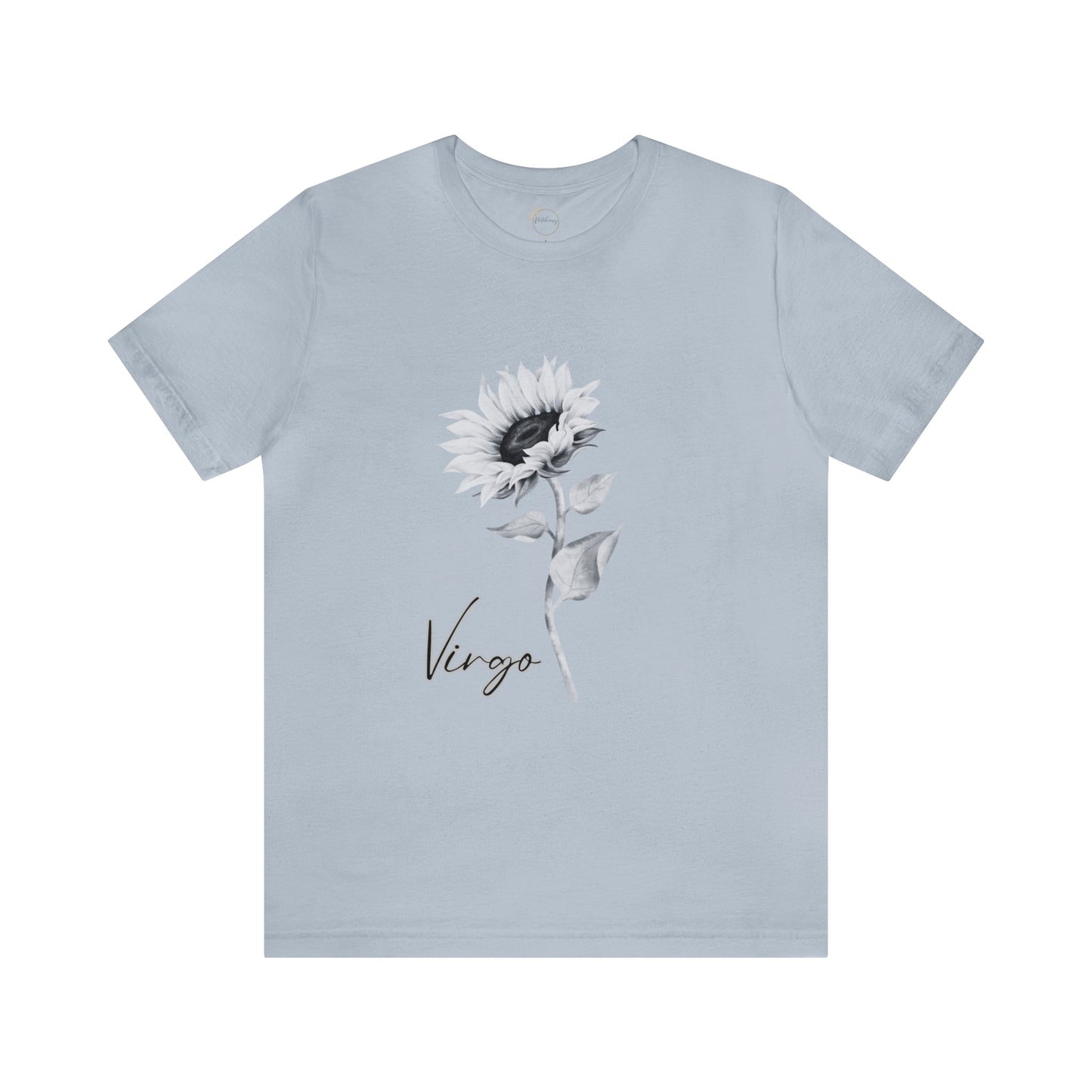 Virgo Sunflower Zodiac Unisex Jersey Short Sleeve Tee