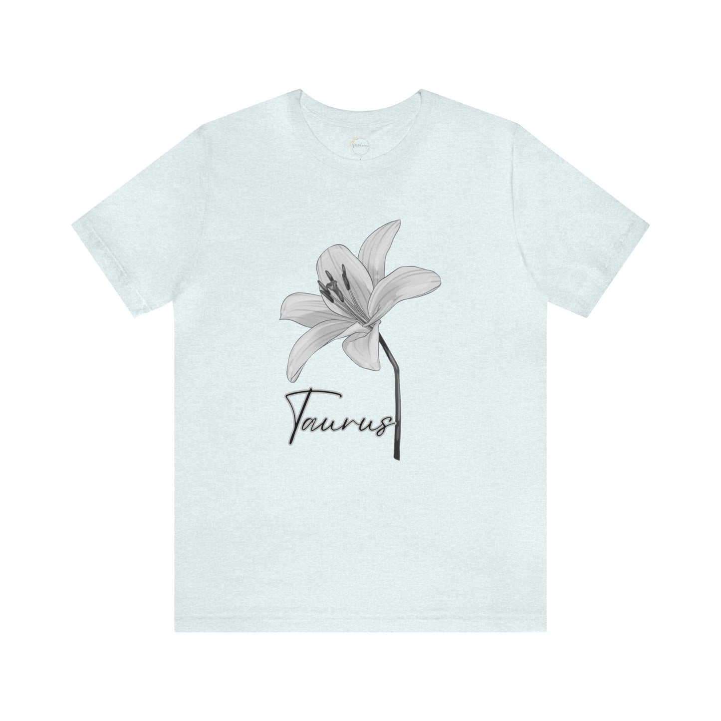 Taurus Lily Zodiac Unisex Jersey Short Sleeve Tee