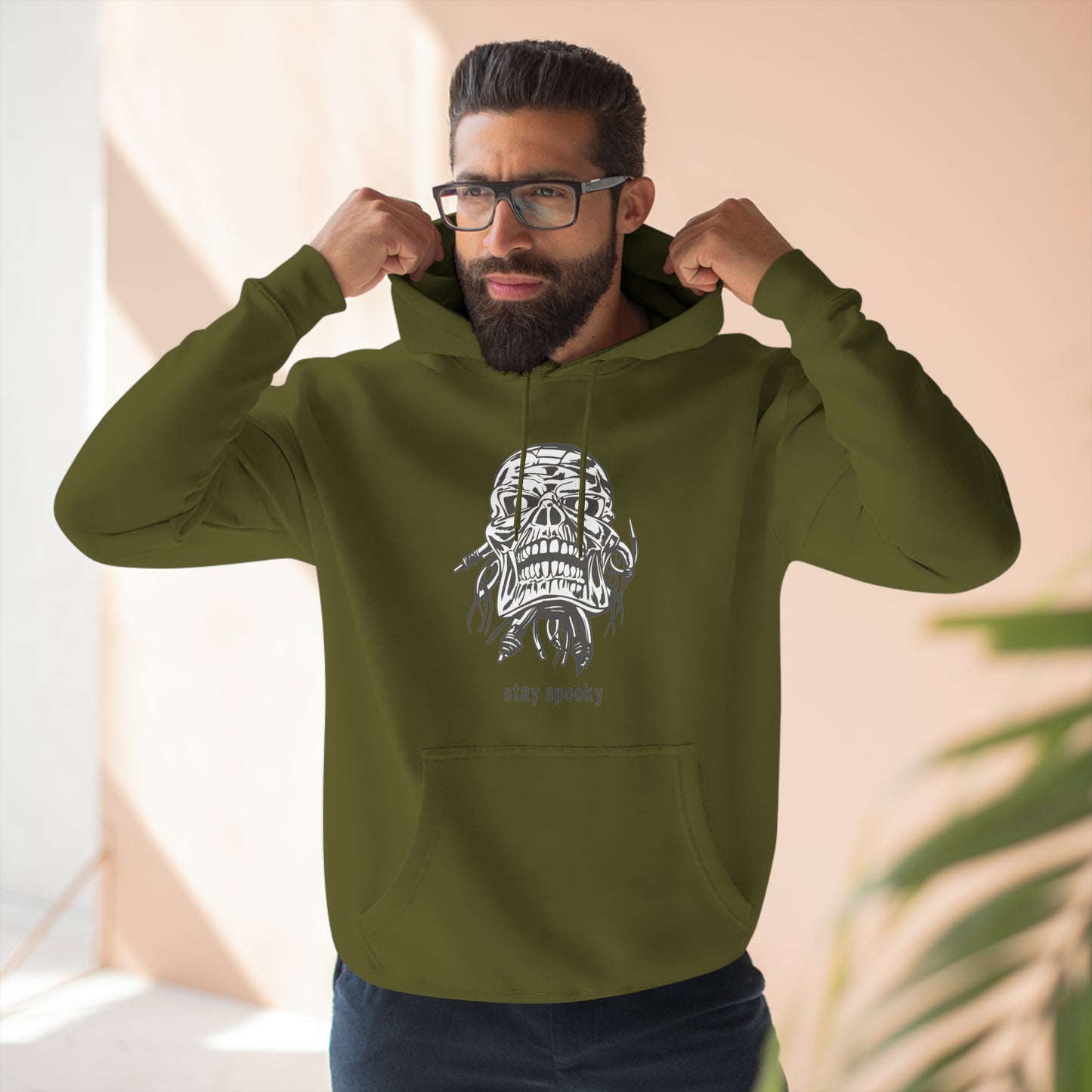 Stay Spookie Skull Unisex Premium Pullover Hoodie