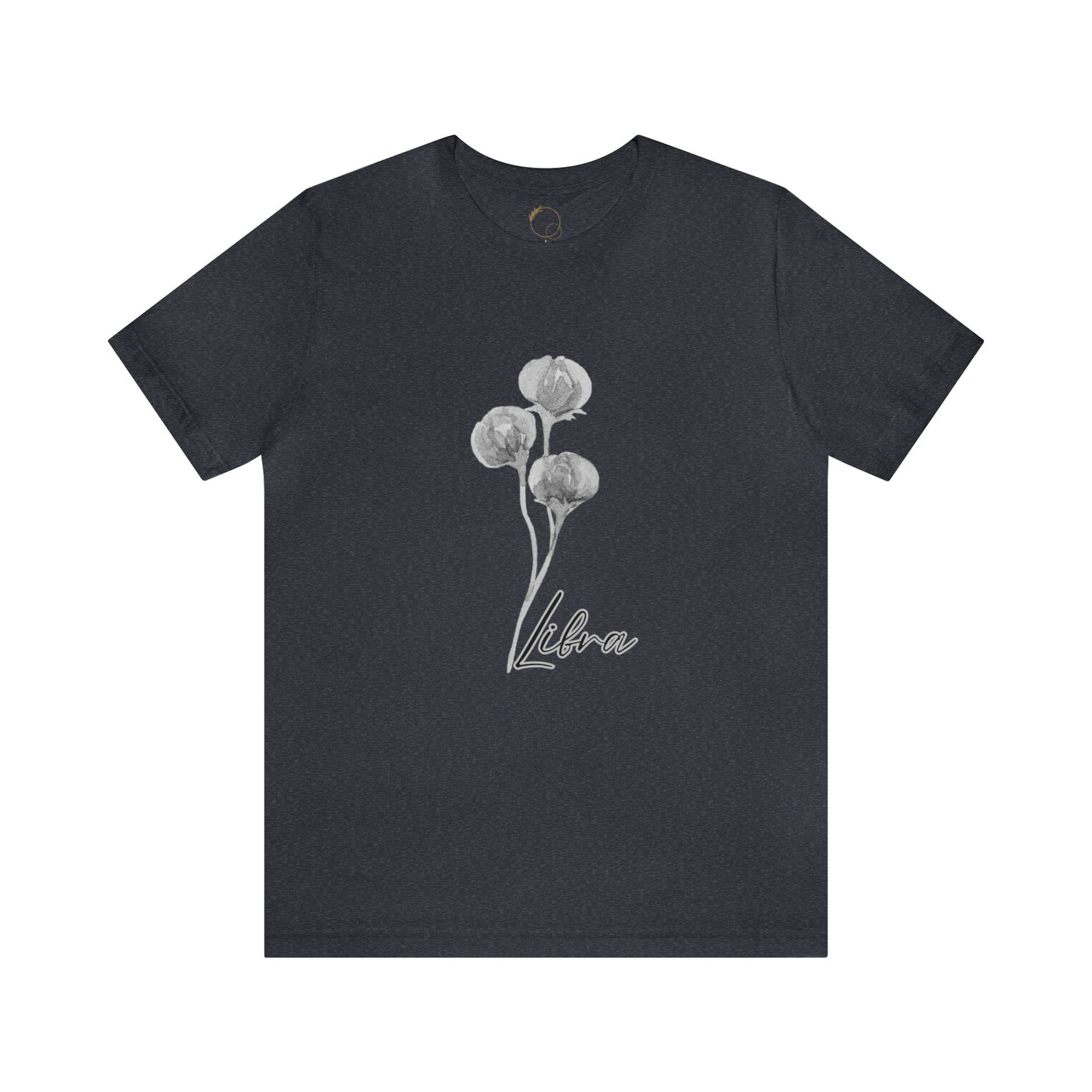 Libra Peonies Zodiac Unisex Jersey Short Sleeve Tee