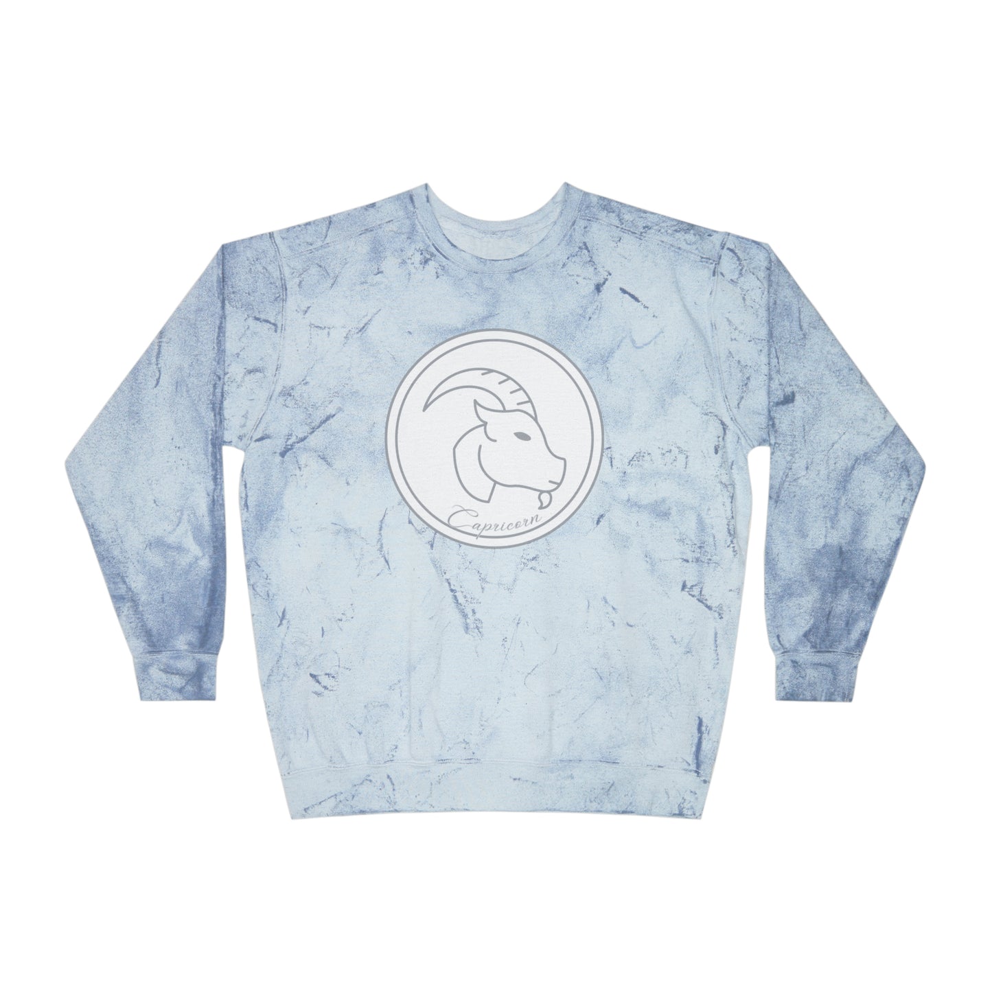 Capricorn Goat Unisex Color Blast Crewneck Sweatshirt