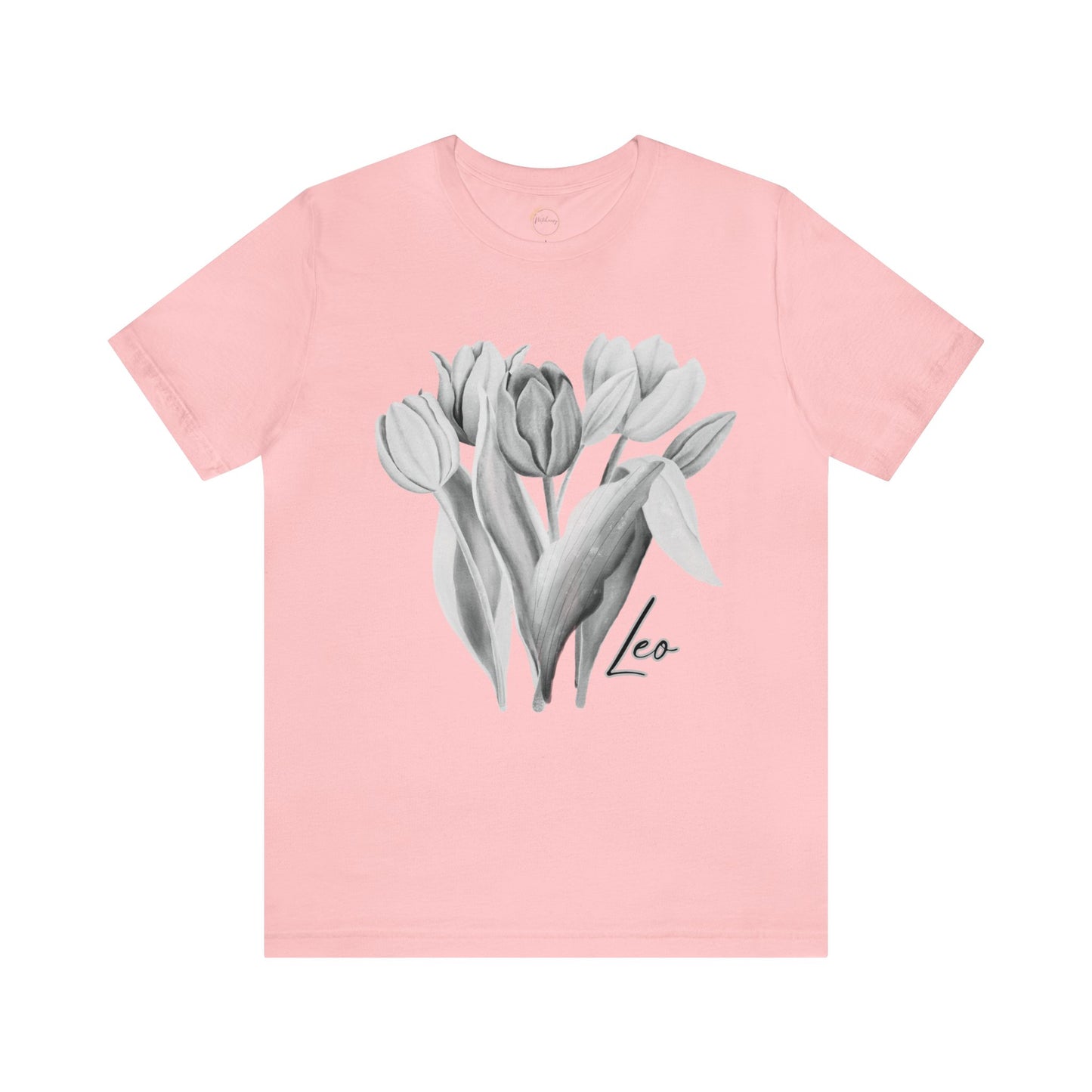 Leo Tulips Zodiac Unisex Jersey Short Sleeve Tee