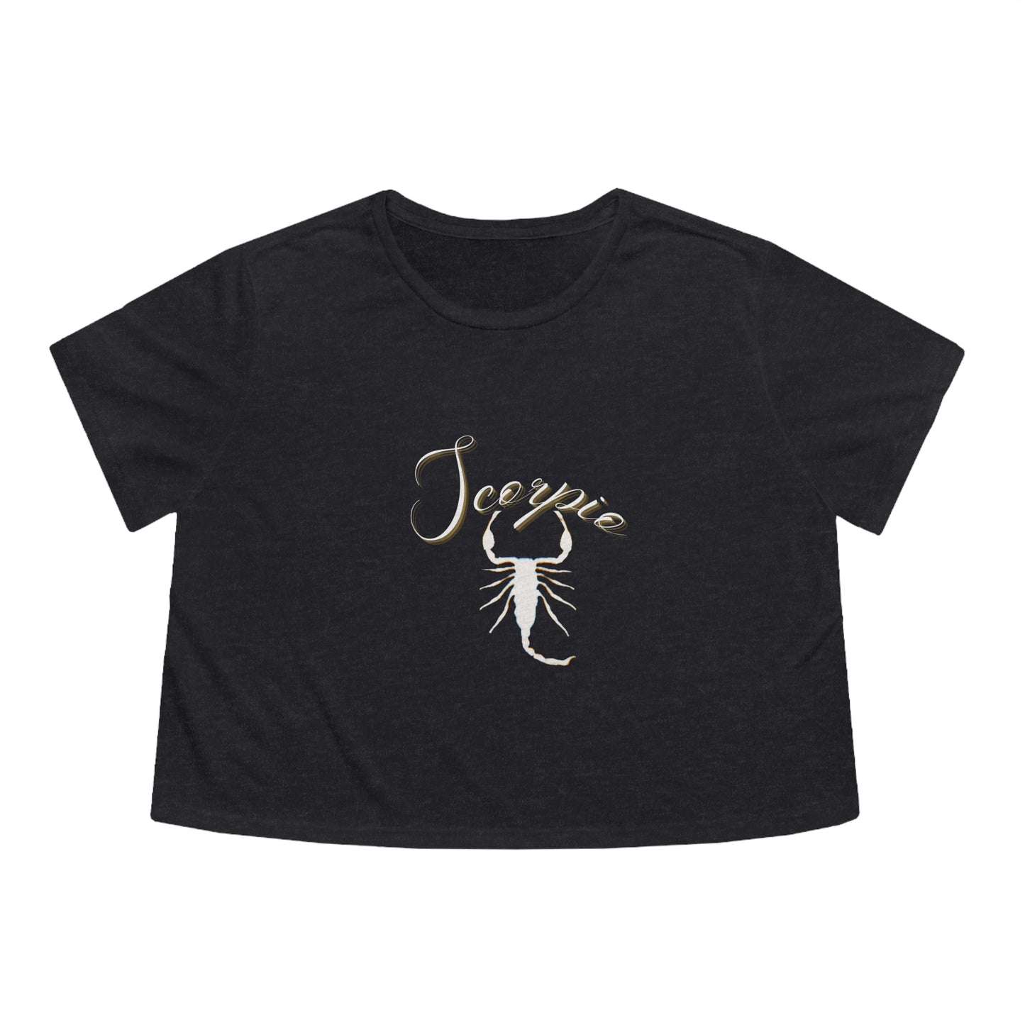 Scorpio Zodiac Flowy Cropped Tee