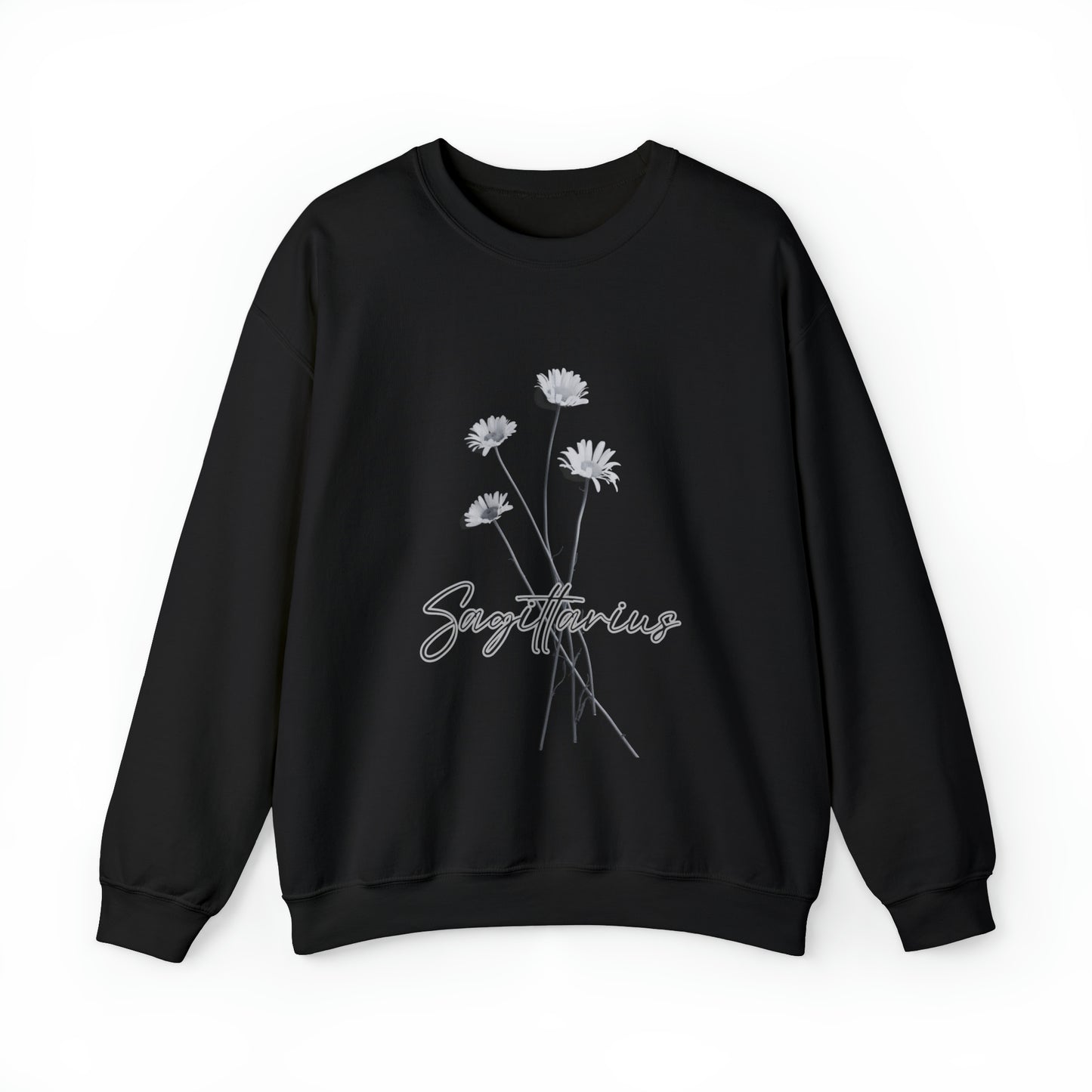 Sagittarius Daises Unisex Heavy Blend Crewneck Sweatshirt