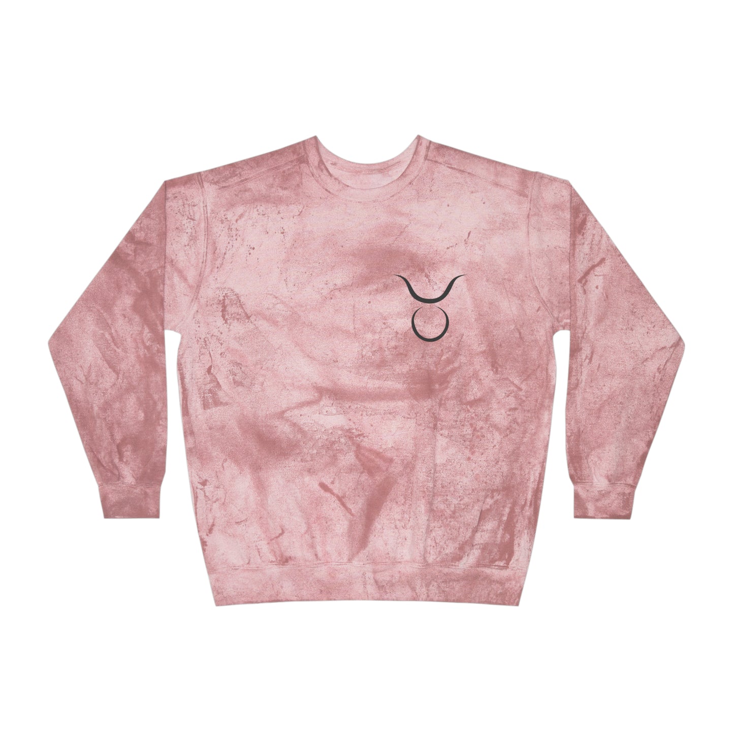 Taurus Zodiac Unisex Color Blast Crewneck Sweatshirt