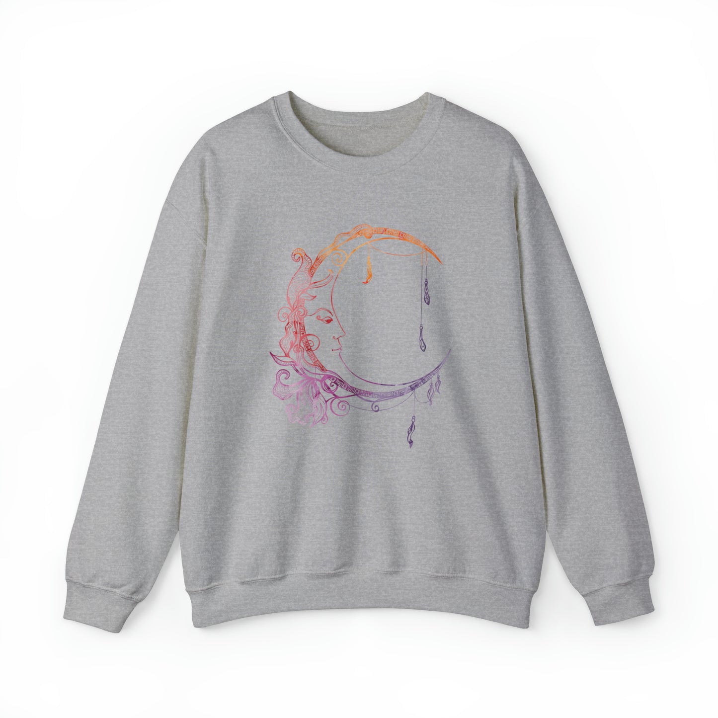 Boho Moon Unisex Crewneck Sweatshirt