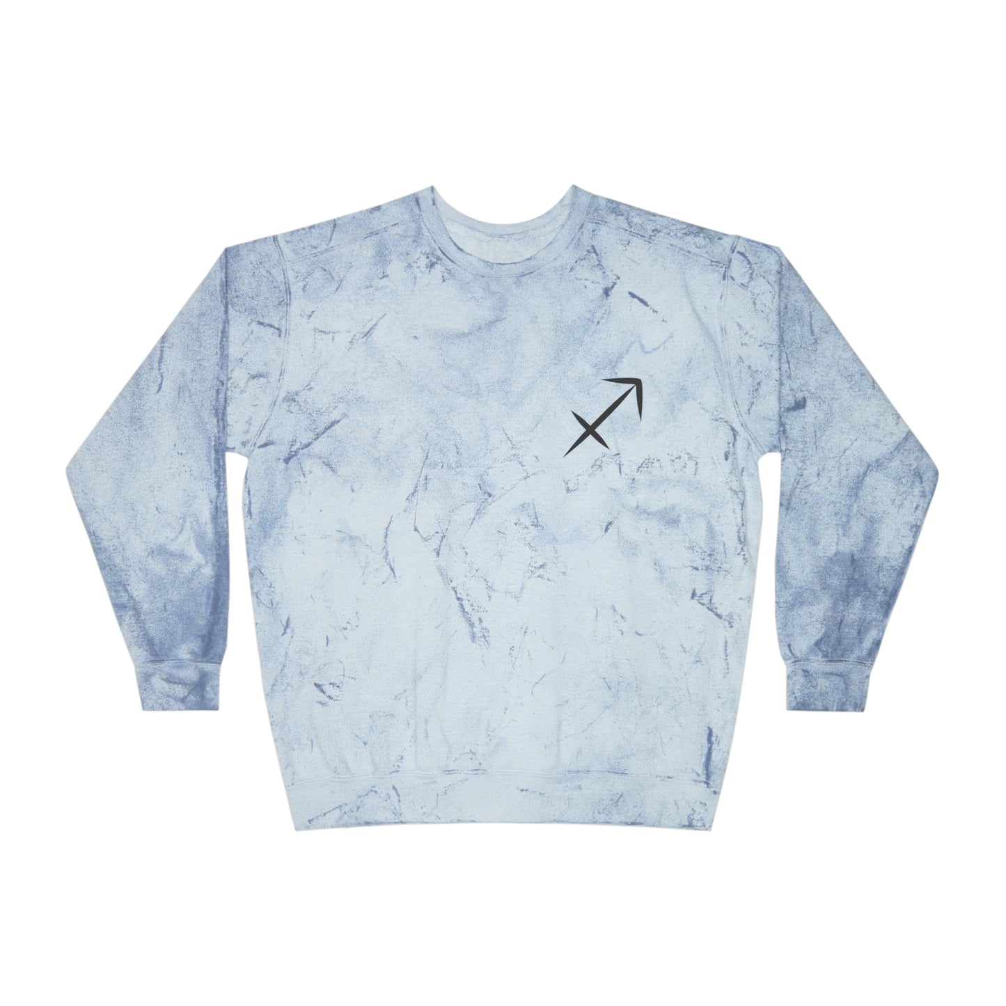Sagittarius Zodiac Unisex Color Blast Crewneck Sweatshirt