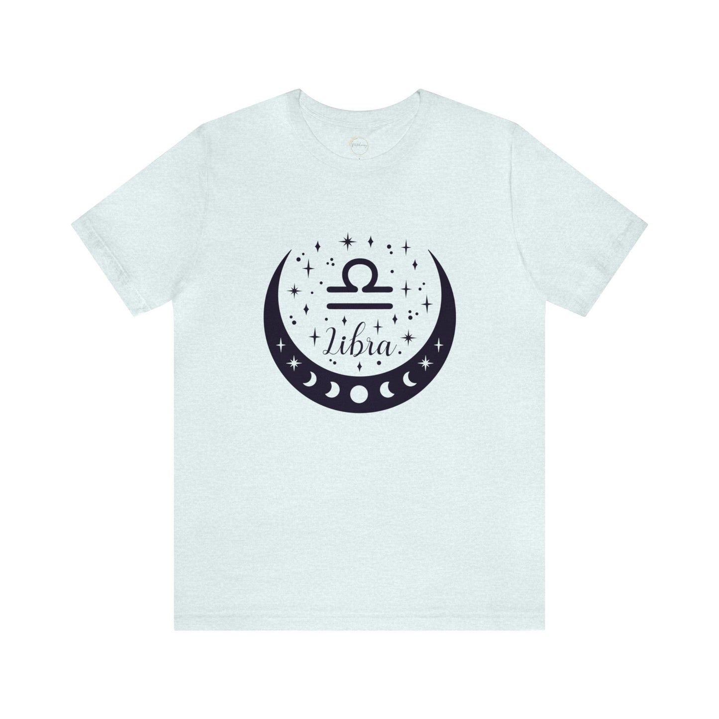 Libra Moon Phase Zodiac Unisex Jersey Short Sleeve Tee
