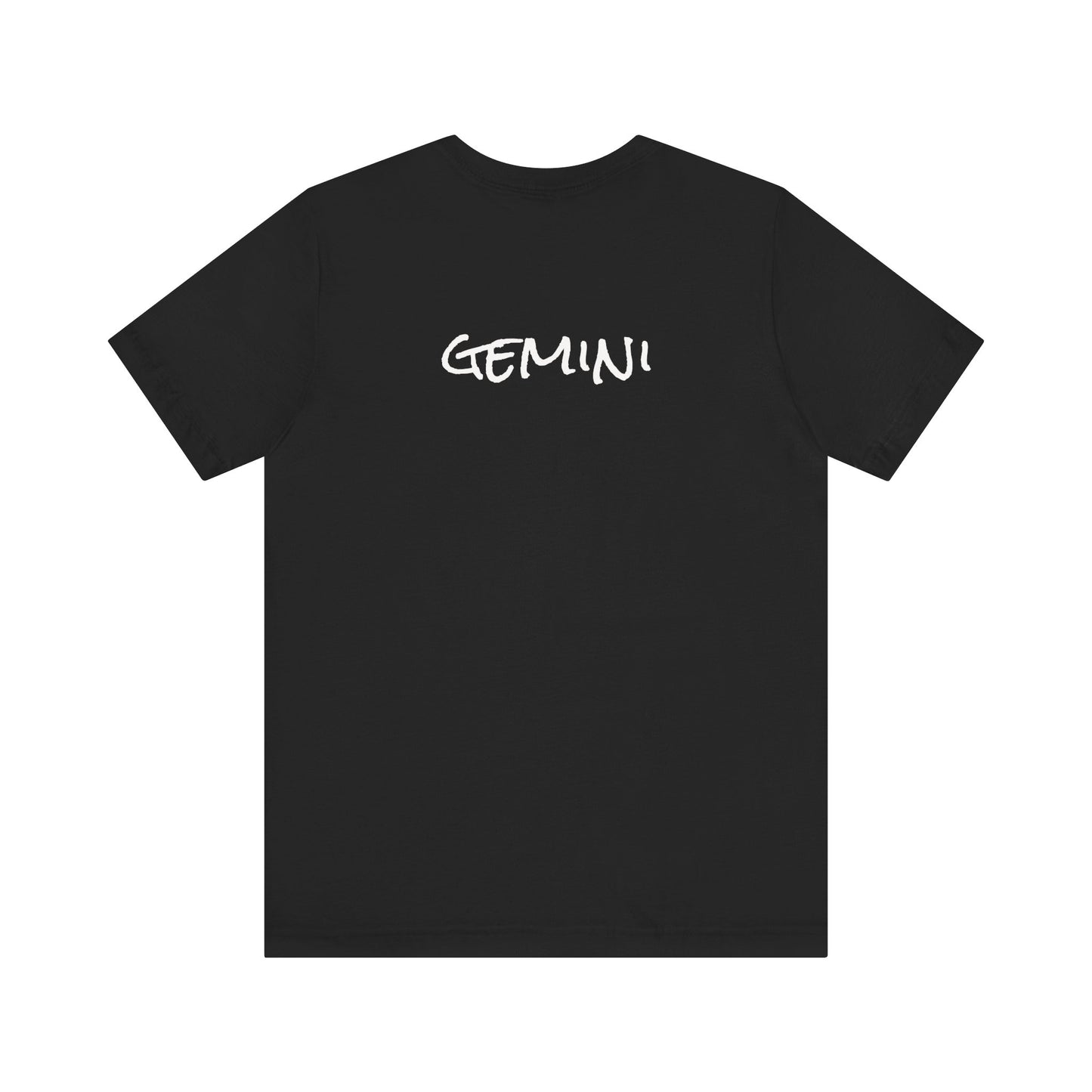 Spooky Gemini Zodiac Shirt Crows Graveyard Bats and Full Moon Dark Astrology Tee for Anytime or Halloween Style Distress