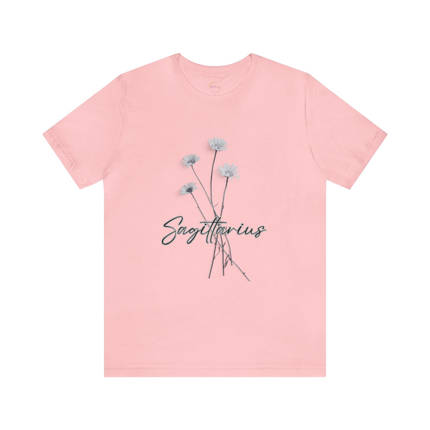 Sagittarius Daisy Zodiac Unisex Jersey Short Sleeve Tee
