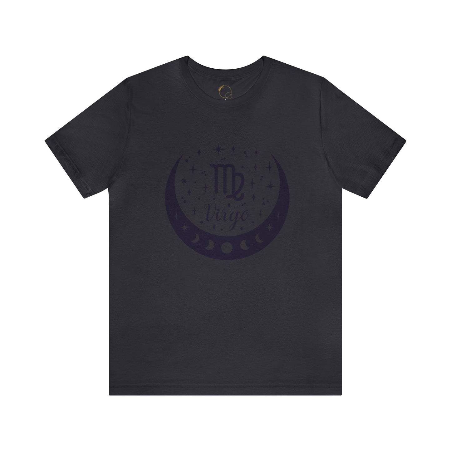 Virgo Moon Phase Zodiac Unisex Jersey Short Sleeve Tee
